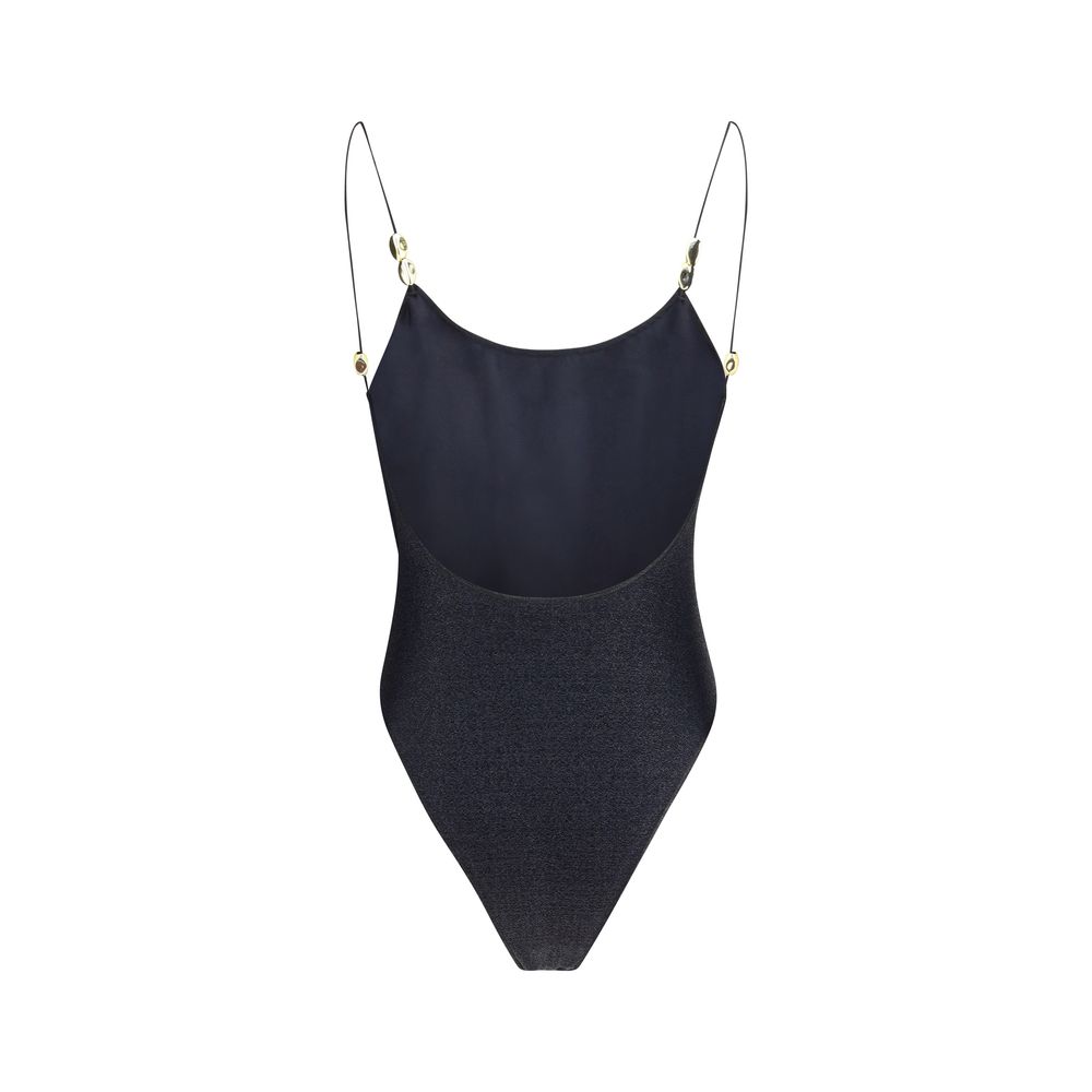 Oséree Black Polyamide One-Piece Swimsuit | Regal Royce