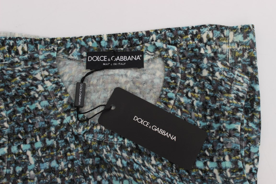 Dolce & Gabbana Blue Wool Sweater Sleeveless Pullover | Regal Royce