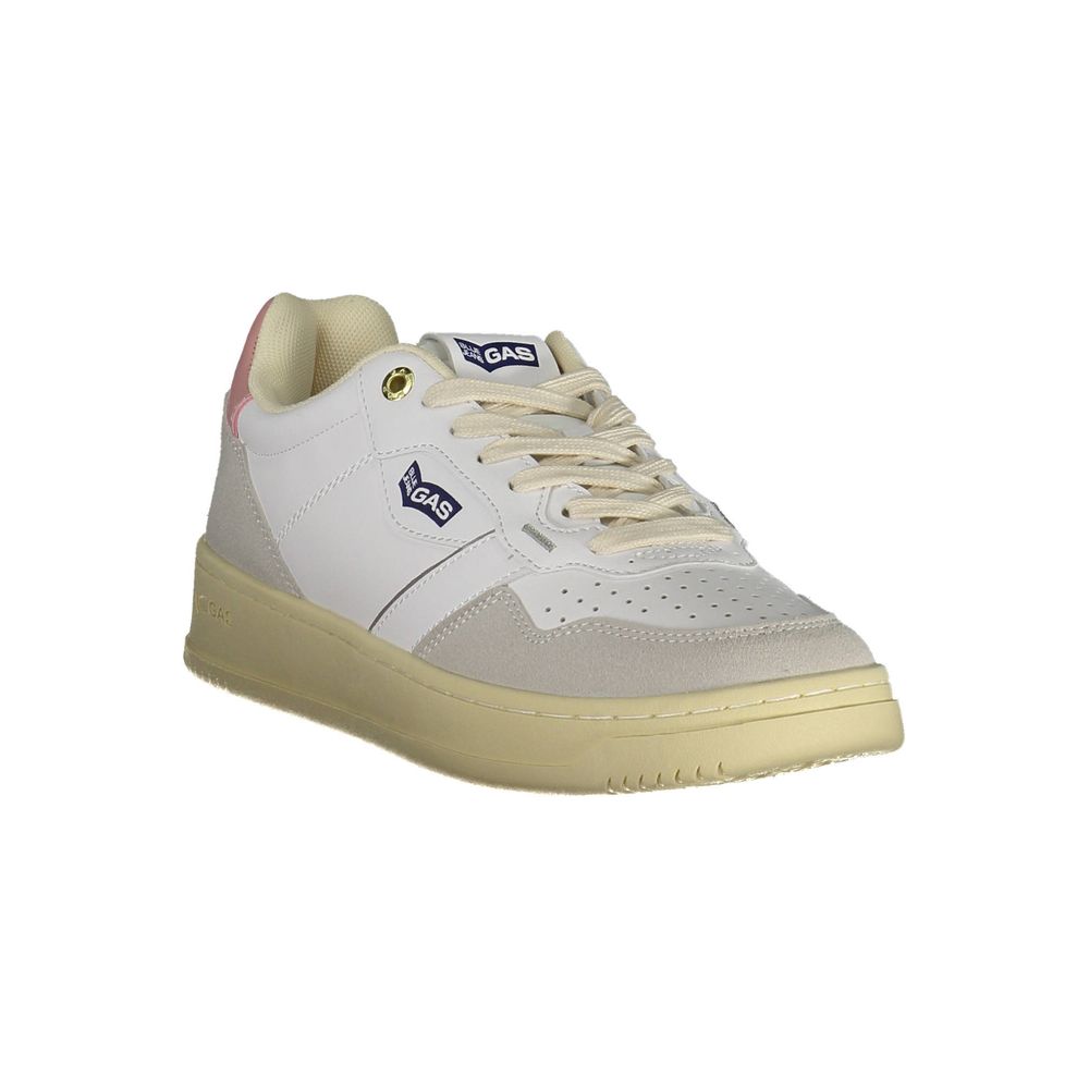 Gas White Polyurethane Women Sneaker | Regal Royce