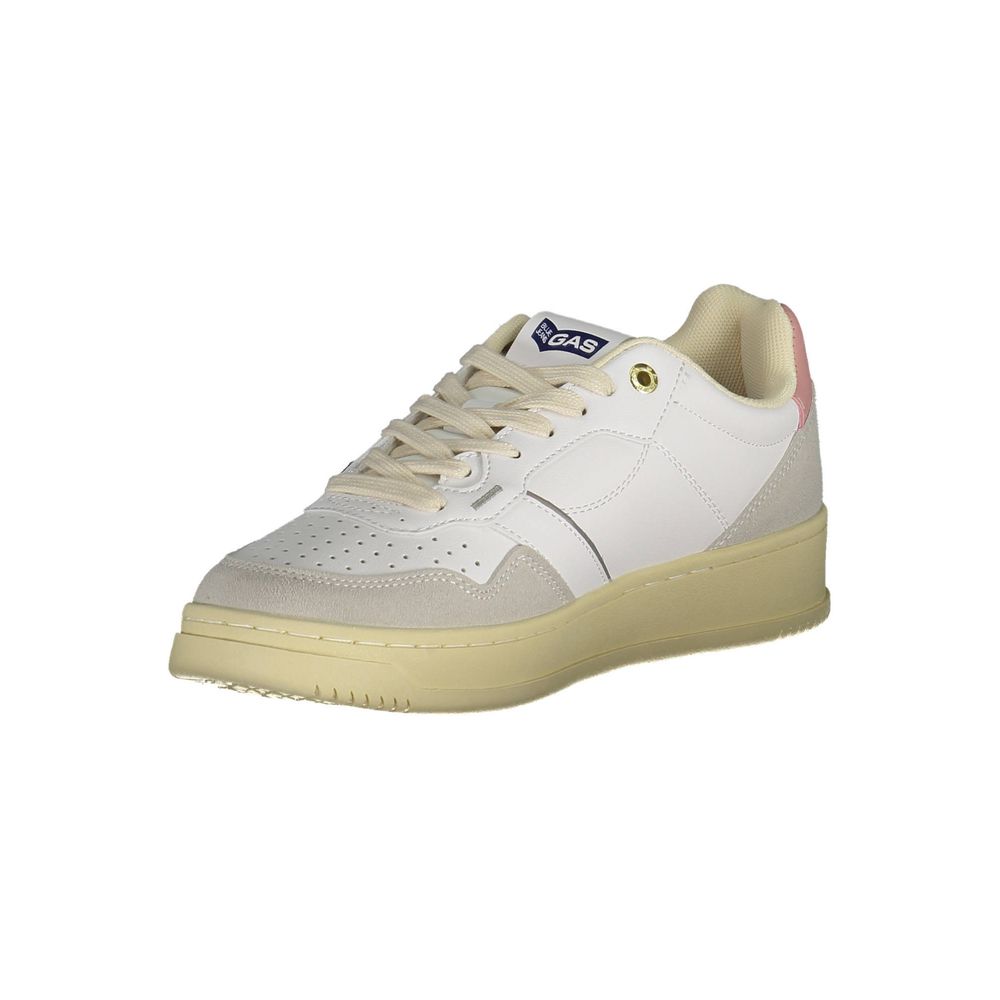 Gas White Polyurethane Women Sneaker | Regal Royce