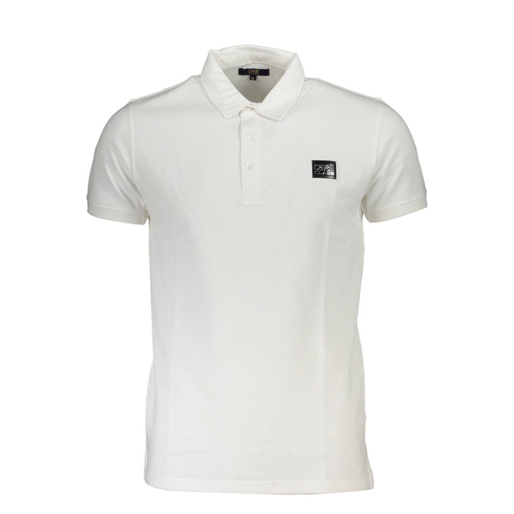 Cavalli Class White Cotton Men's Polo Shirt | Regal Royce