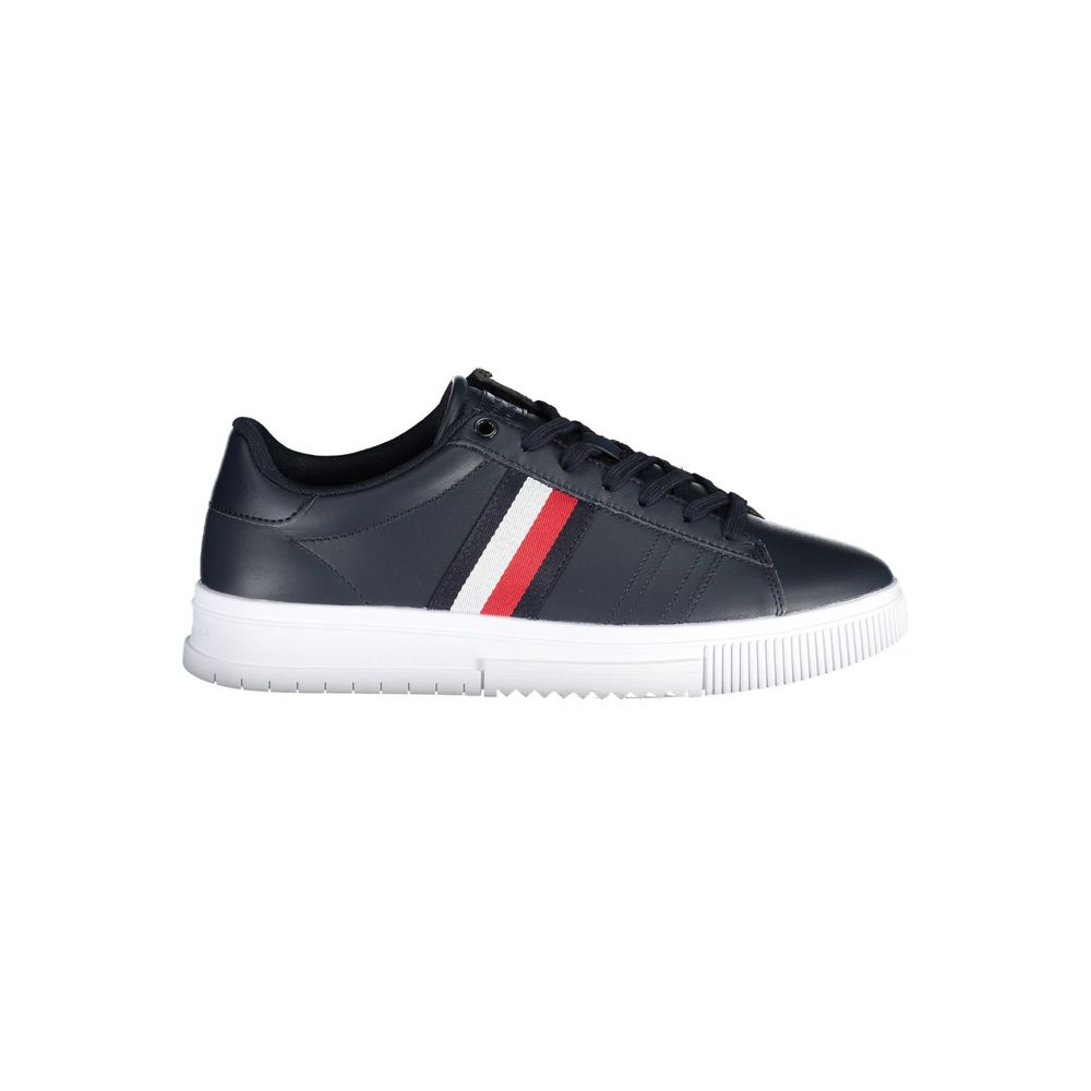 Tommy Hilfiger Blue Leather Men Sneaker | Regal Royce