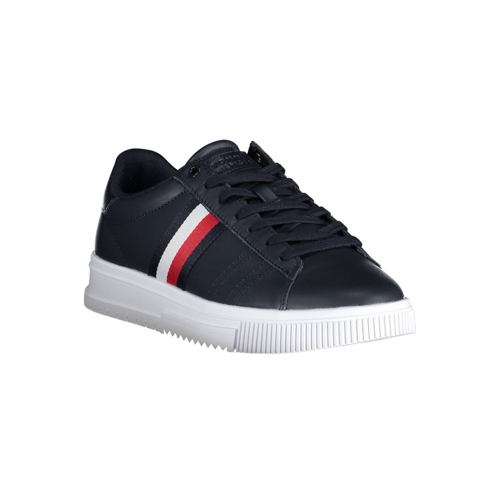 Tommy Hilfiger Blue Leather Men Sneaker | Regal Royce