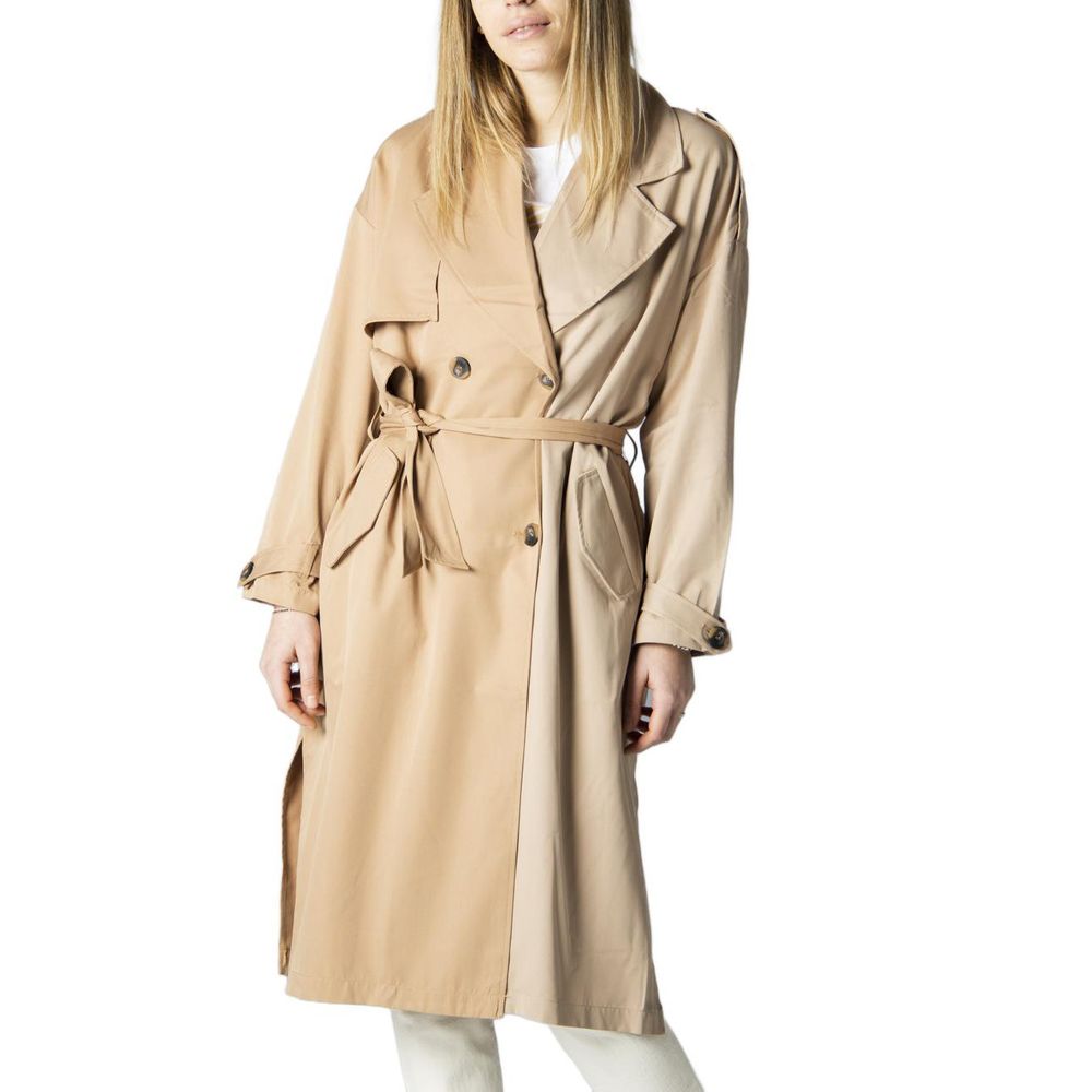 Only Beige Polyester Coat | Regal Royce