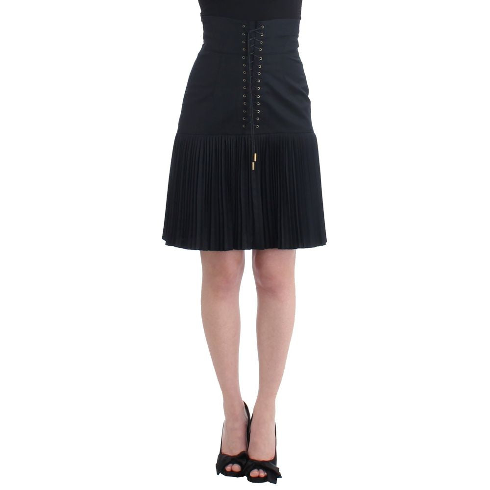 Roberto Cavalli Black Wool Mini Skirt | Regal Royce
