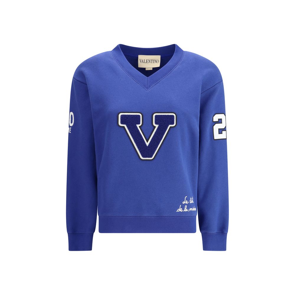 Valentino Blue Cotton Sweatshirt | Regal Royce