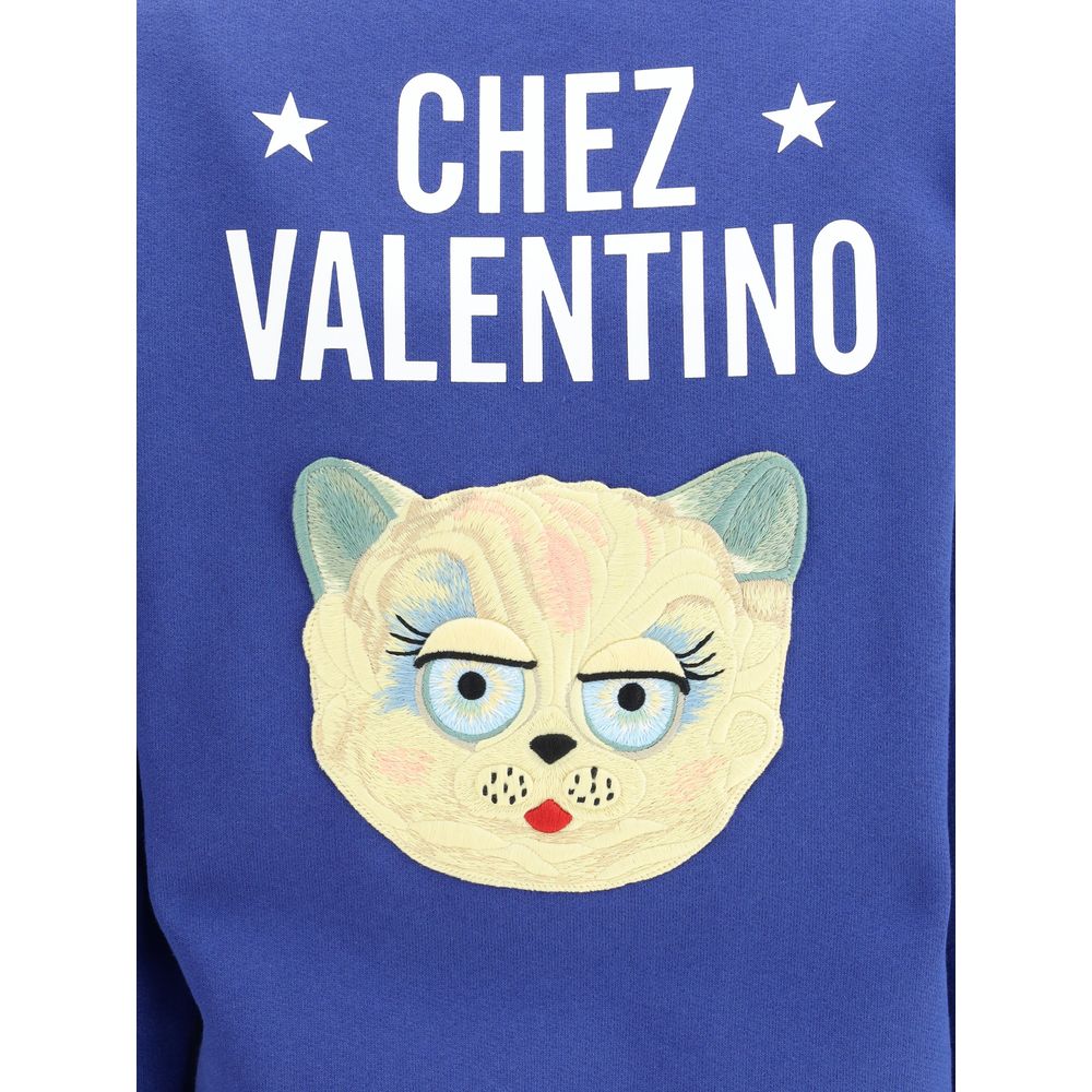 Valentino Blue Cotton Sweatshirt | Regal Royce