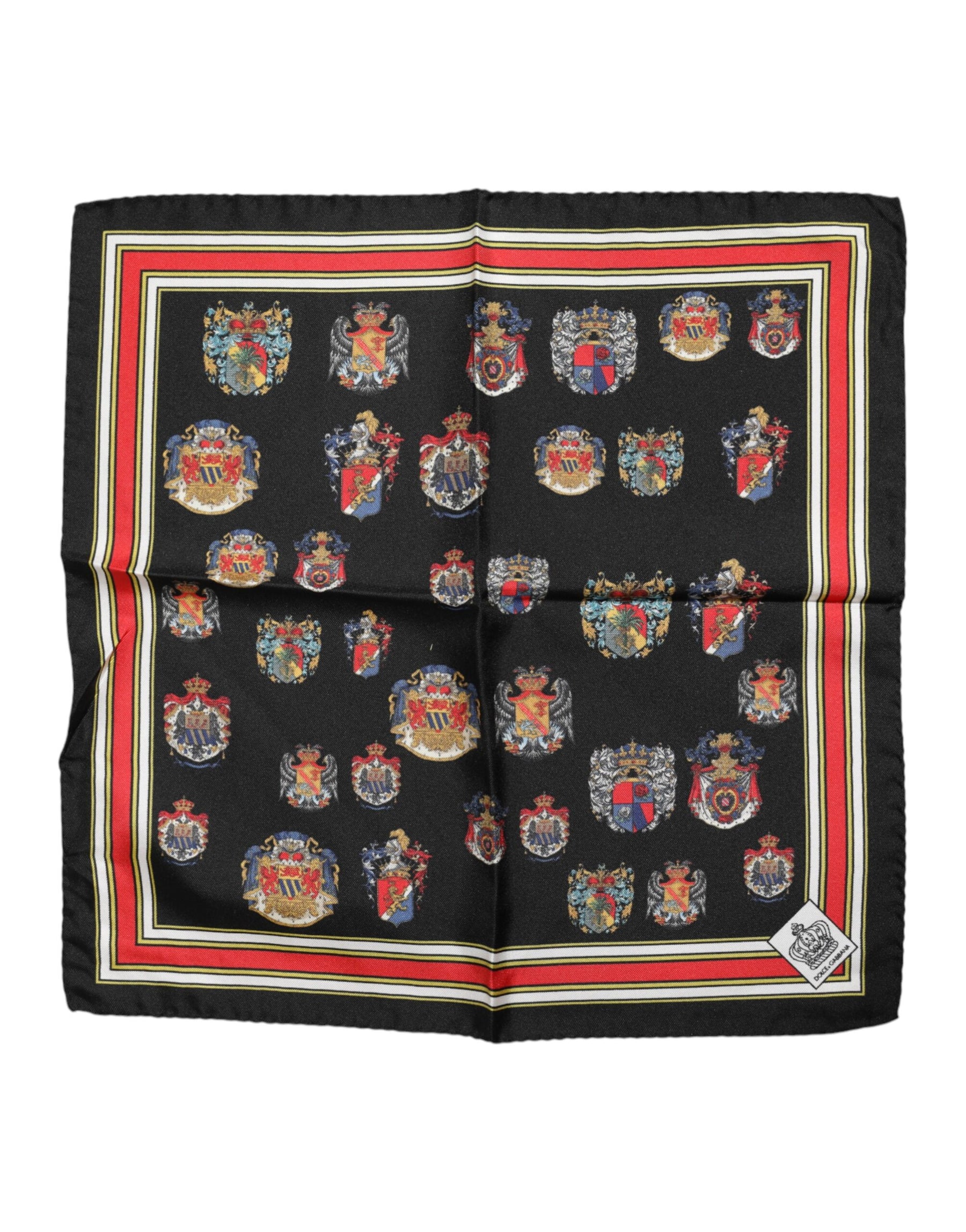 Dolce & Gabbana Multicolor Silk Square Men Foulard Scarf | Regal Royce