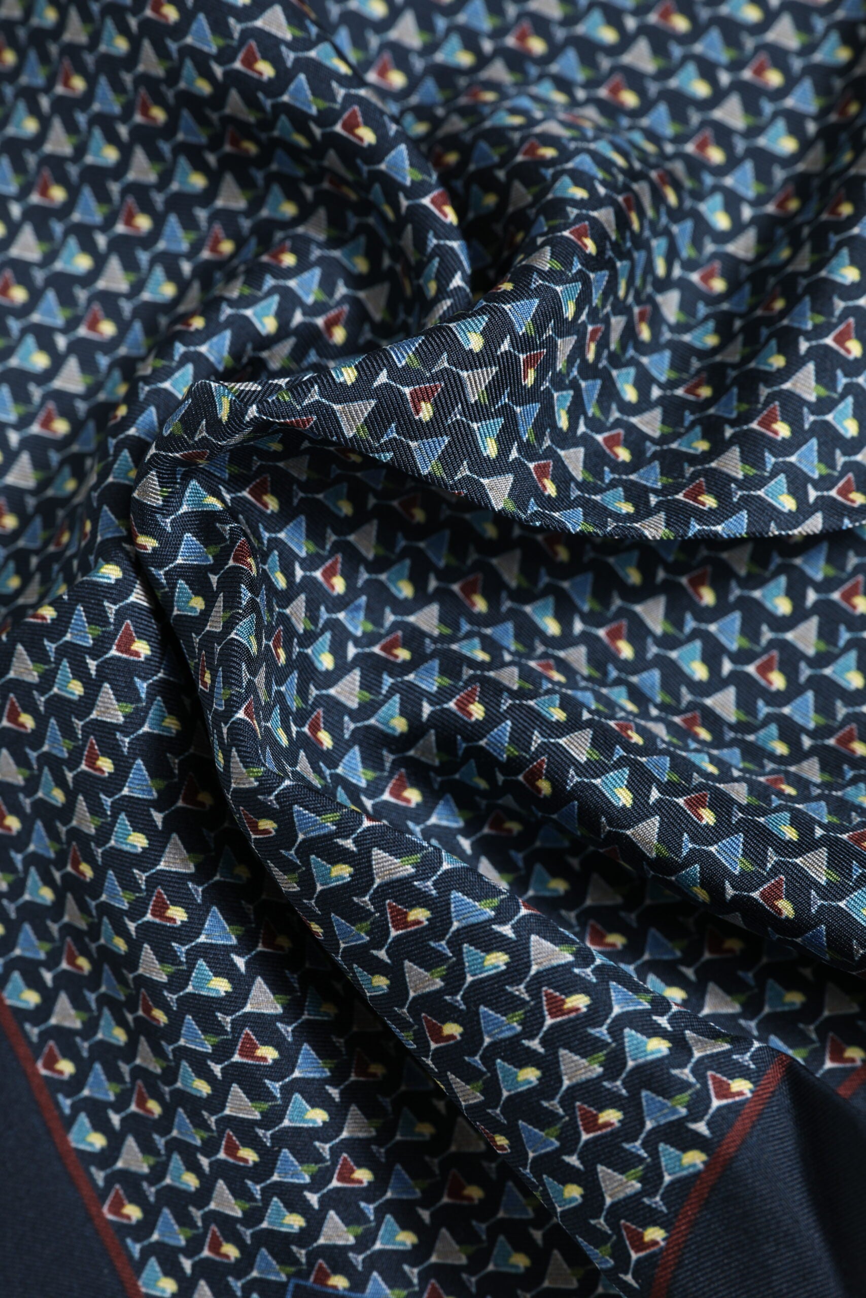 Dolce & Gabbana Blue Cocktail Silk Square Foulard Scarf | Regal Royce