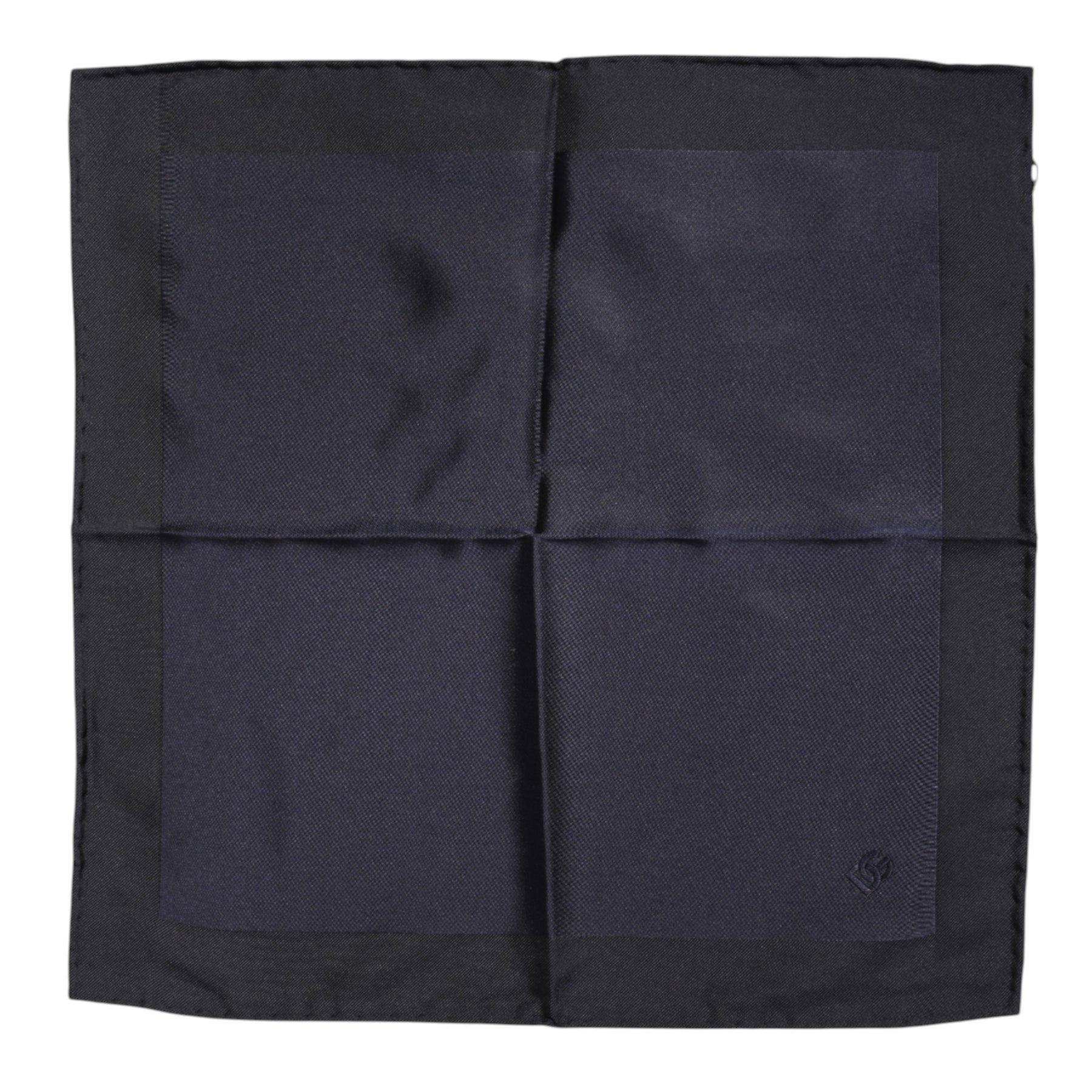 Dolce & Gabbana Dark Blue Silk Square Men Foulard Scarf | Regal Royce