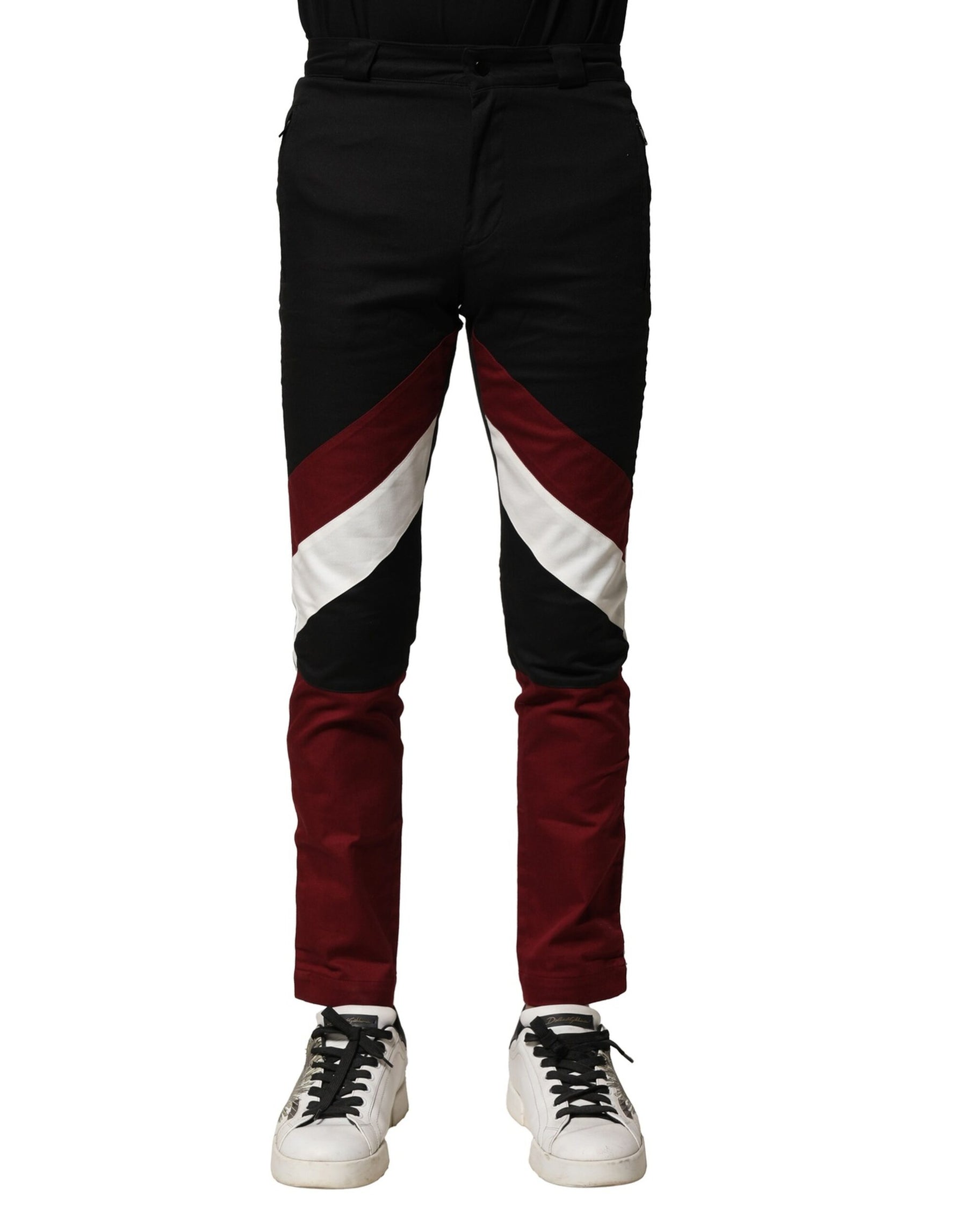 Dolce & Gabbana Multicolor Cotton Jogger Men Pants | Regal Royce