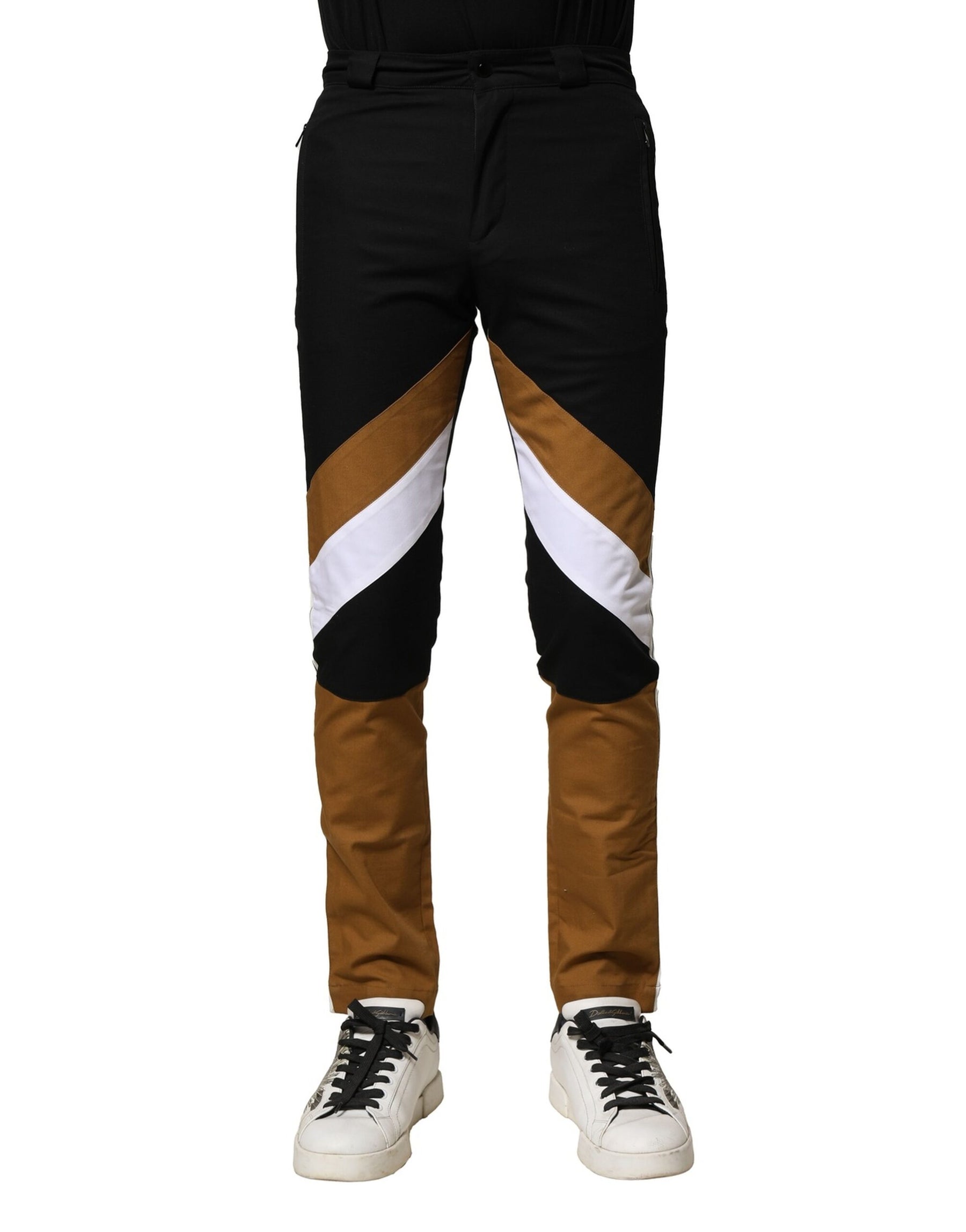 Dolce & Gabbana Multicolor Cotton Slim Fit Men Pants | Regal Royce