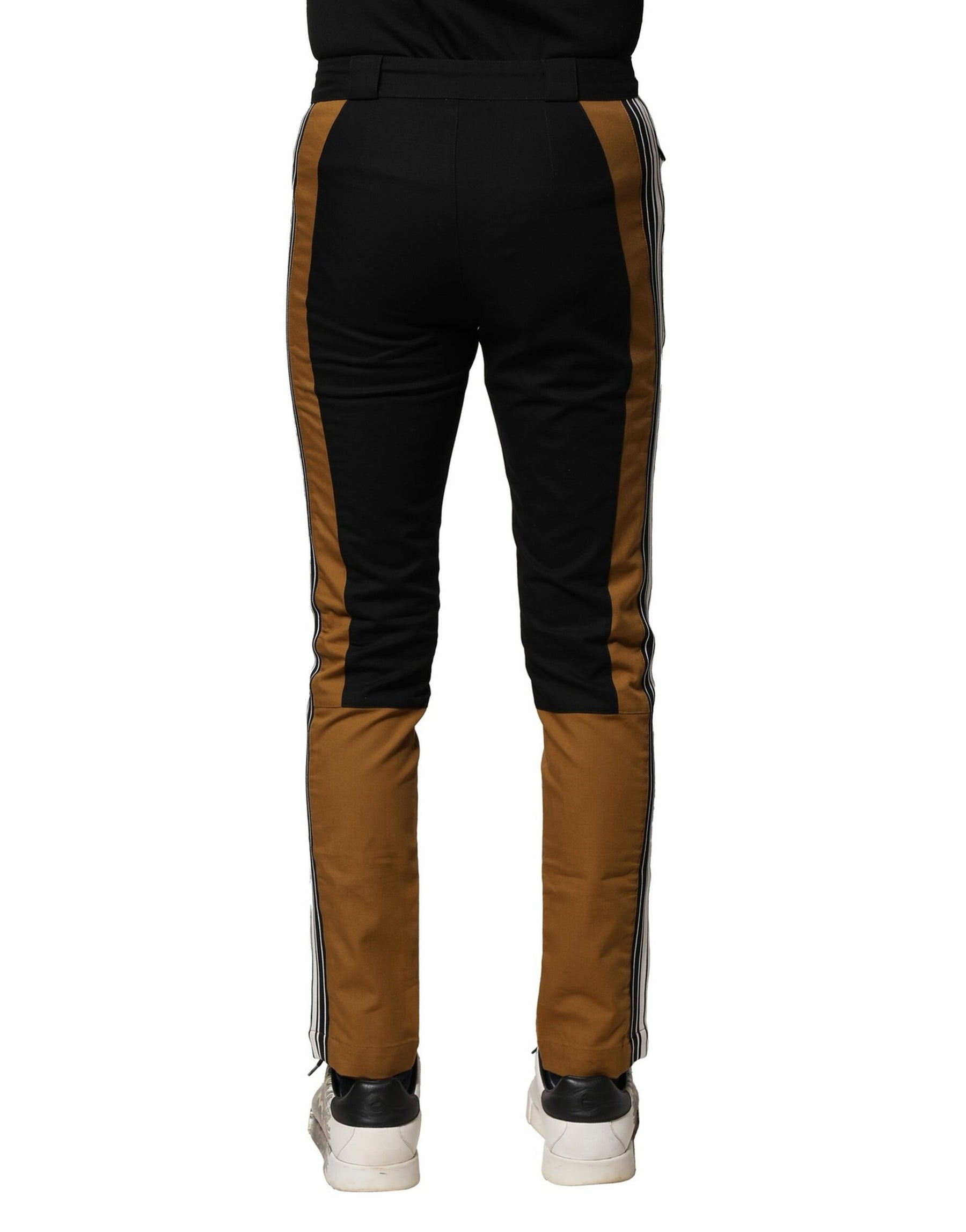 Dolce & Gabbana Multicolor Cotton Slim Fit Men Pants | Regal Royce