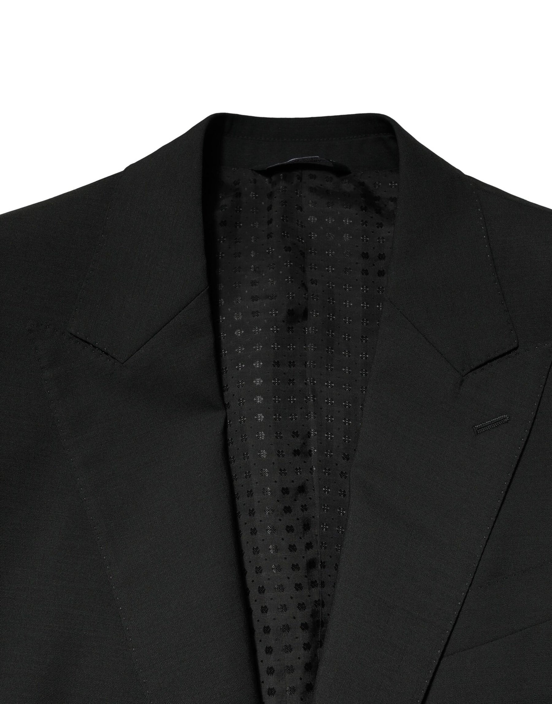 Dolce & Gabbana Black Wool 2 Piece Single Breasted Suit | Regal Royce