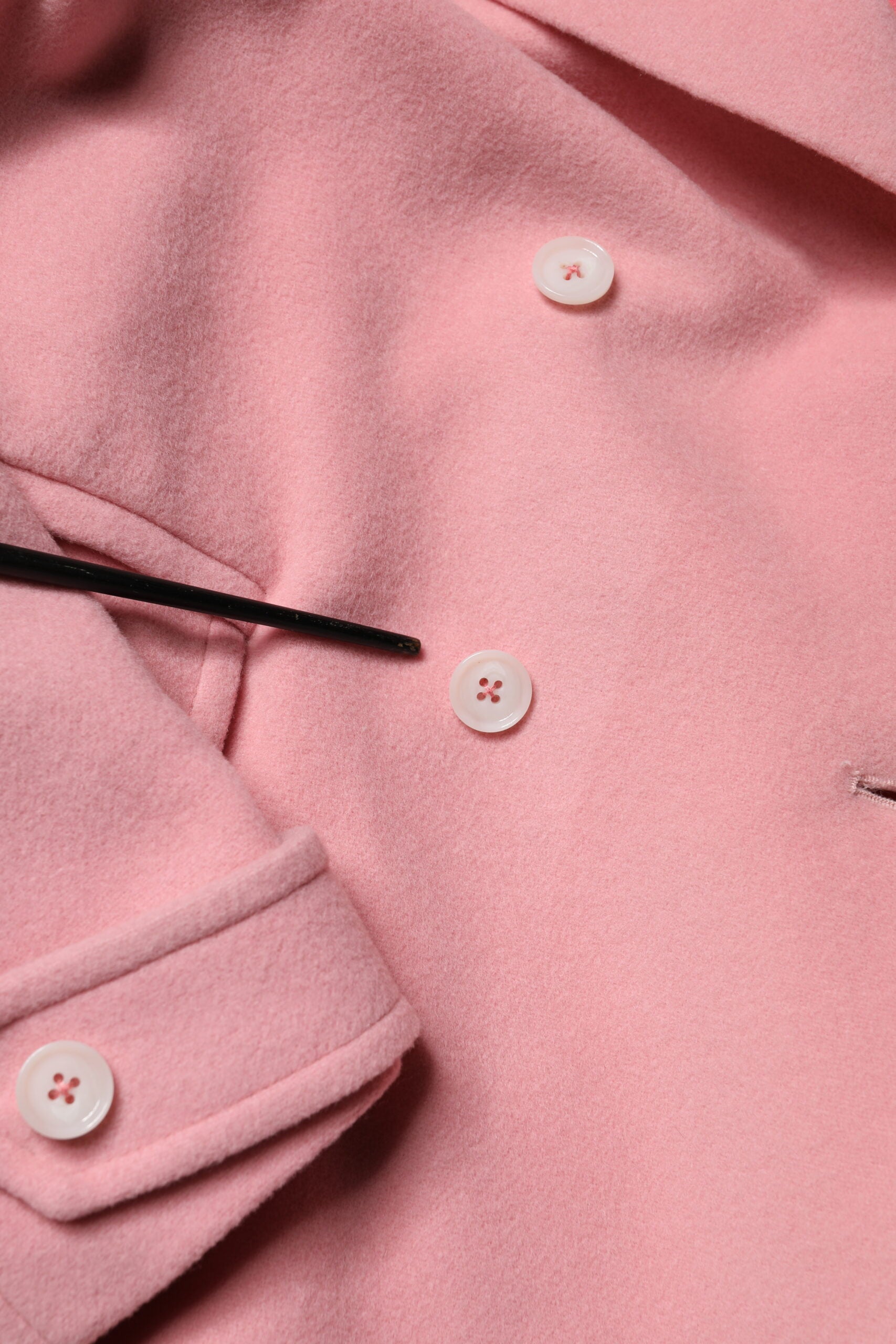 PINK MEMORIES Pink Wool Double Breasted Blazer Coat Jacket | Regal Royce