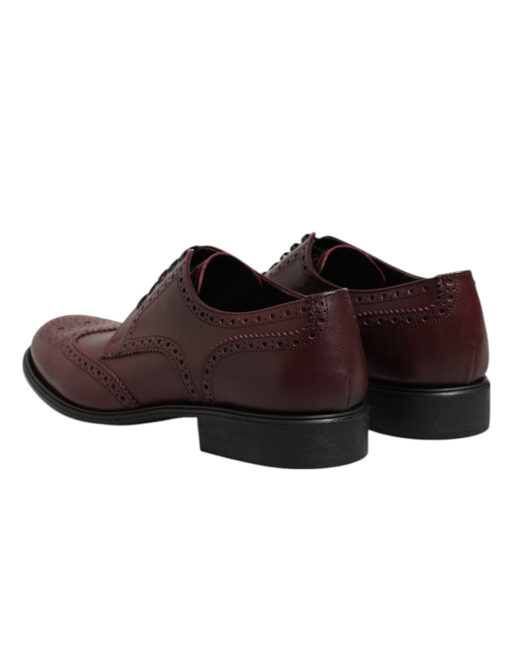 Dolce & Gabbana Brown Leather Lace Up Derby Dress Shoes | Regal Royce