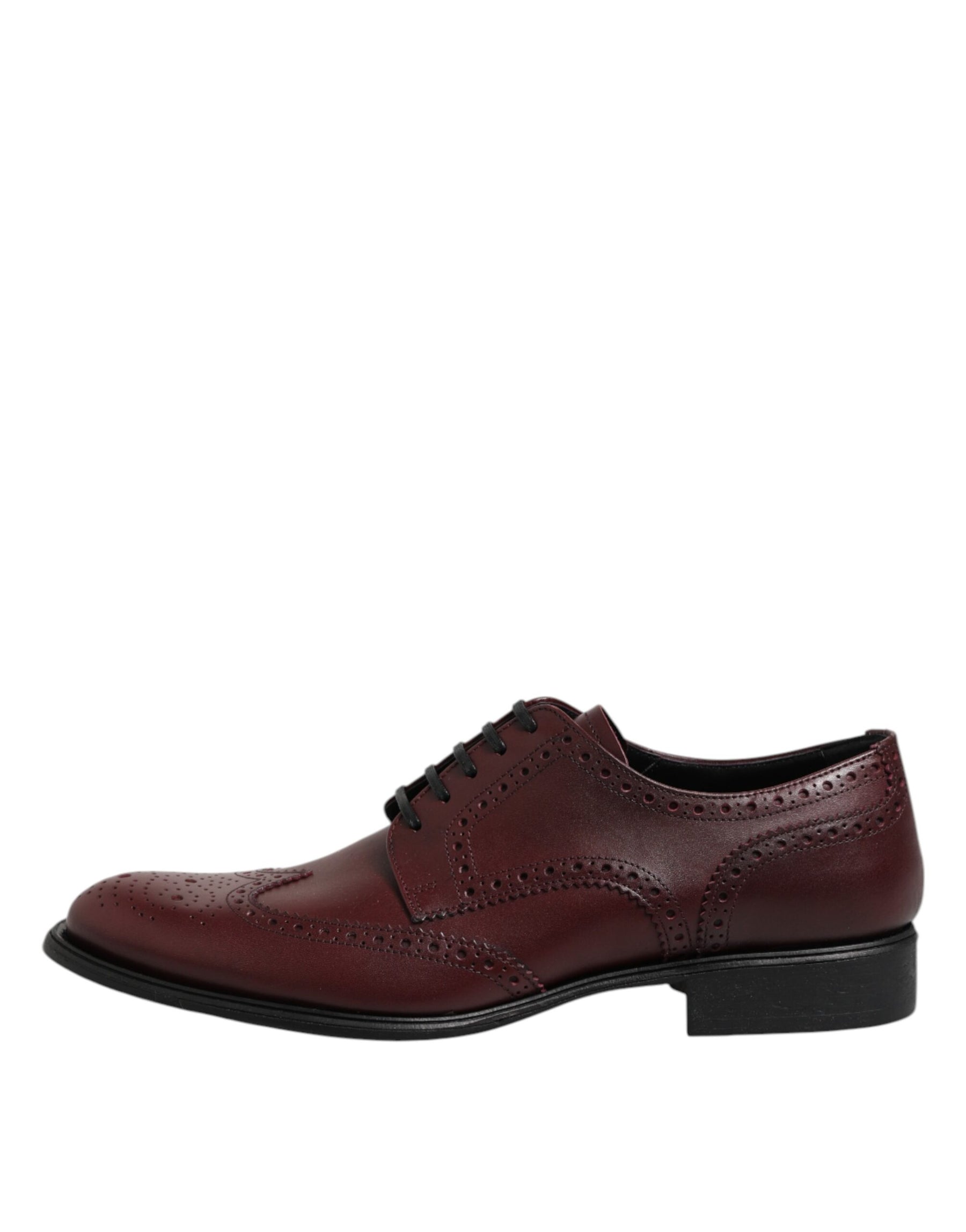 Dolce & Gabbana Brown Leather Lace Up Derby Dress Shoes | Regal Royce