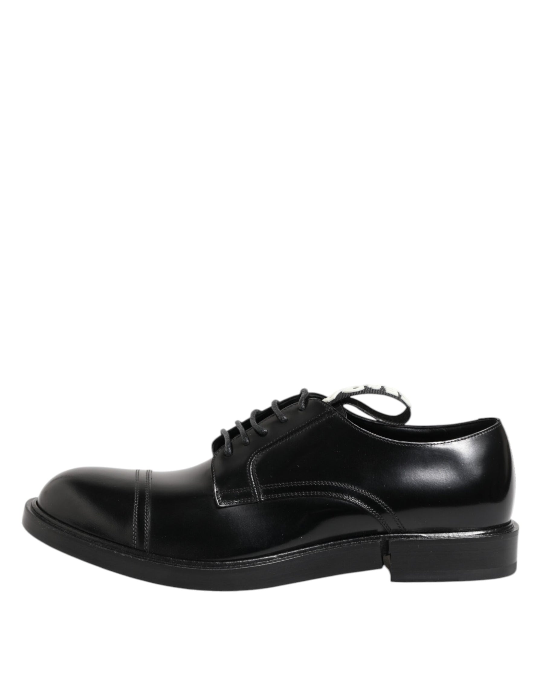 Dolce & Gabbana Black Leather Dress Lace Up Men Formal Shoes | Regal Royce