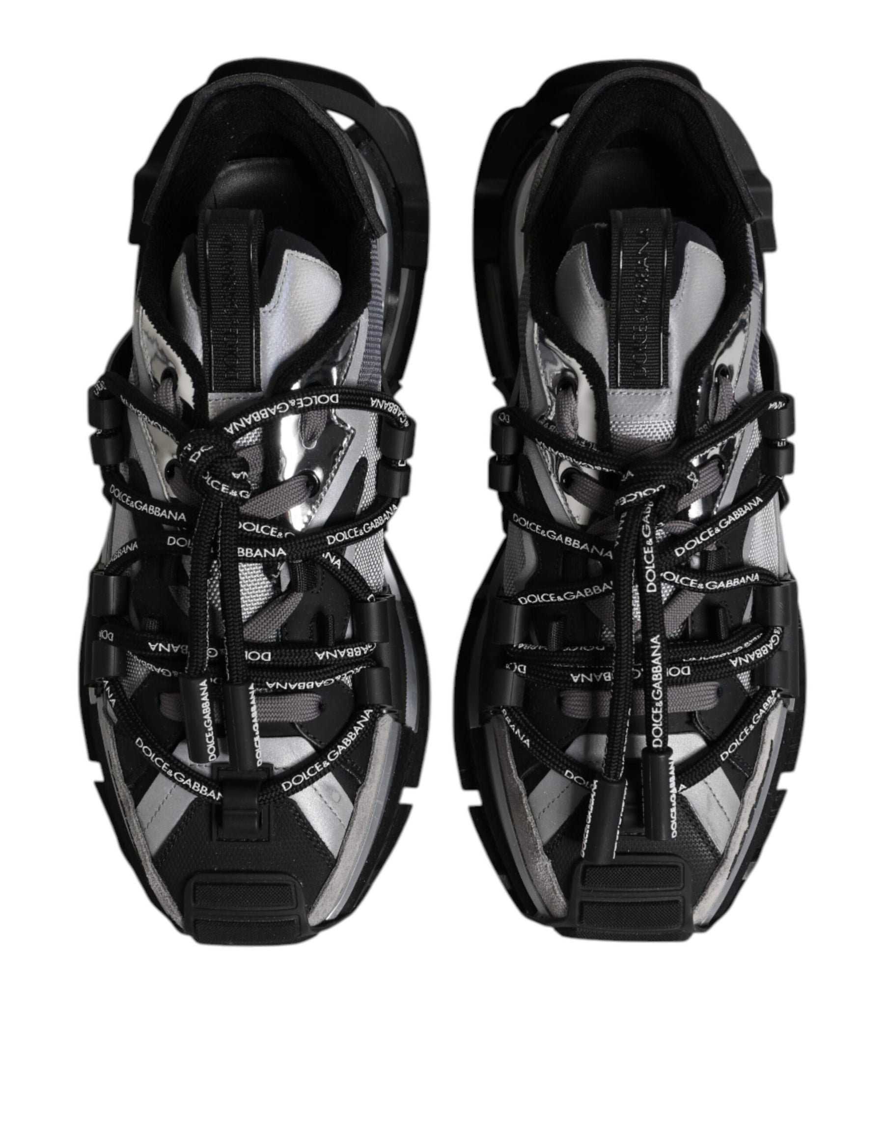 Dolce & Gabbana Multicolor Panelled Space Sneakers Shoes | Regal Royce