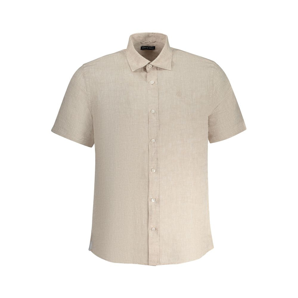 North Sails Beige Linen Mens Shirt | Regal Royce