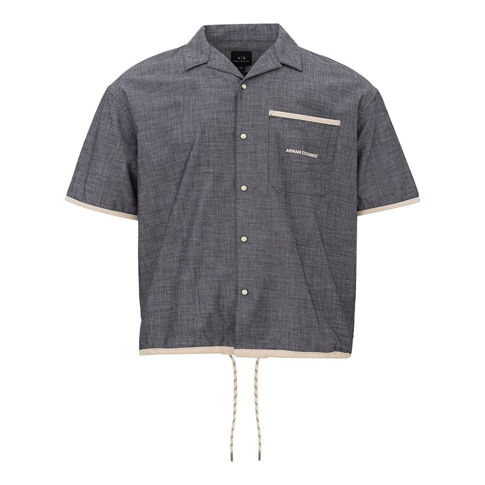 Armani Exchange Blue Denim Shirt | Regal Royce