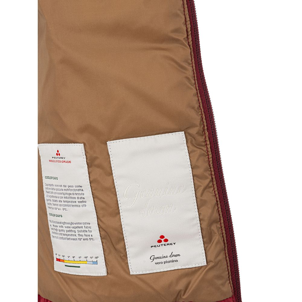 Peuterey Bordeaux Polyester Full-Length Jacket | Regal Royce