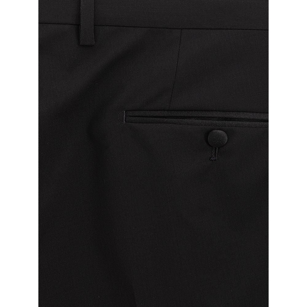 Dolce & Gabbana Black Wool Dress Pants | Regal Royce