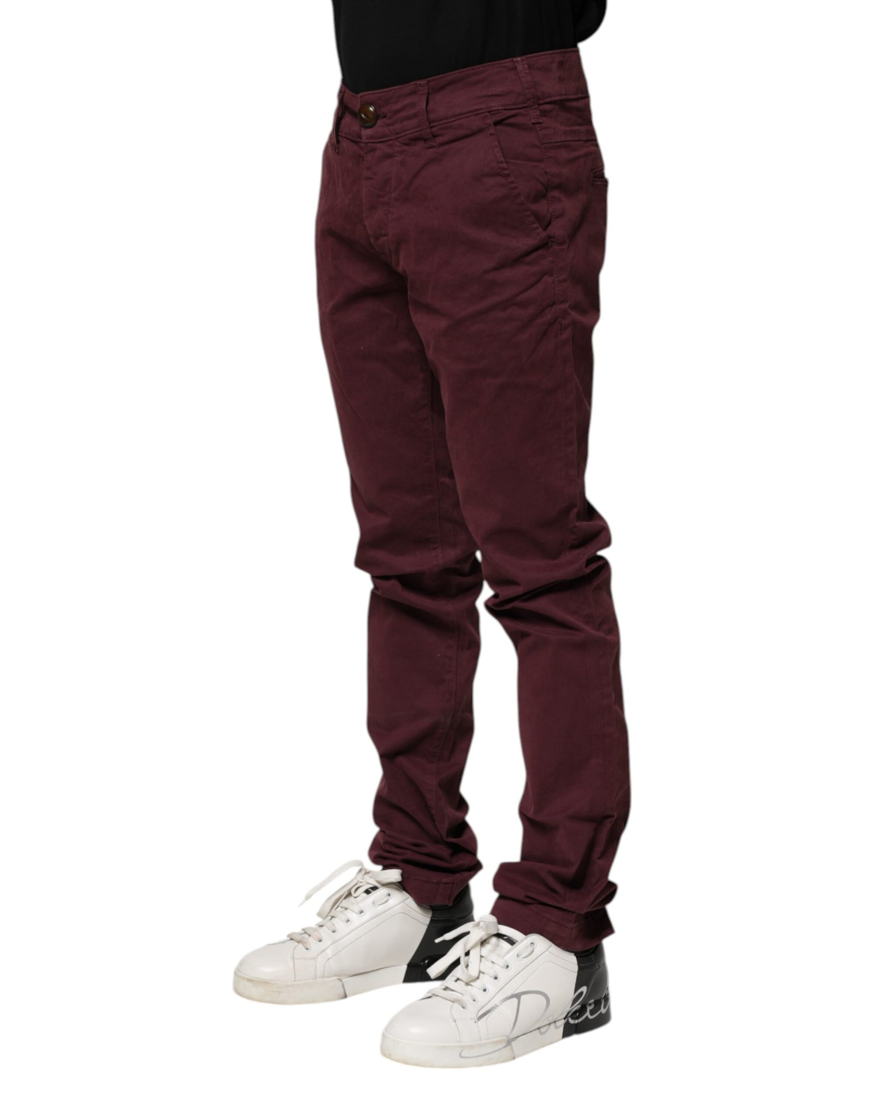 CYCLE Maroon Cotton Stretch Skinny Fit Men Denim Jeans | Regal Royce