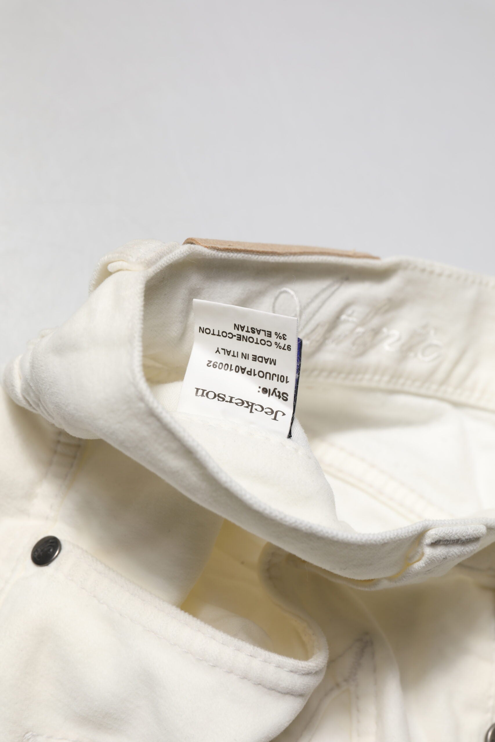 Jeckerson White Cotton Stretch Straight Fit Men Denim Jeans | Regal Royce