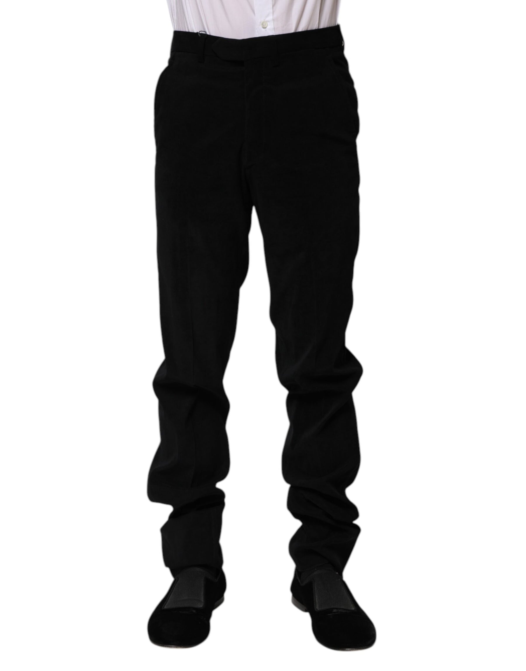 BENCIVENGA Black Mid Waist Dress Formal Pants | Regal Royce