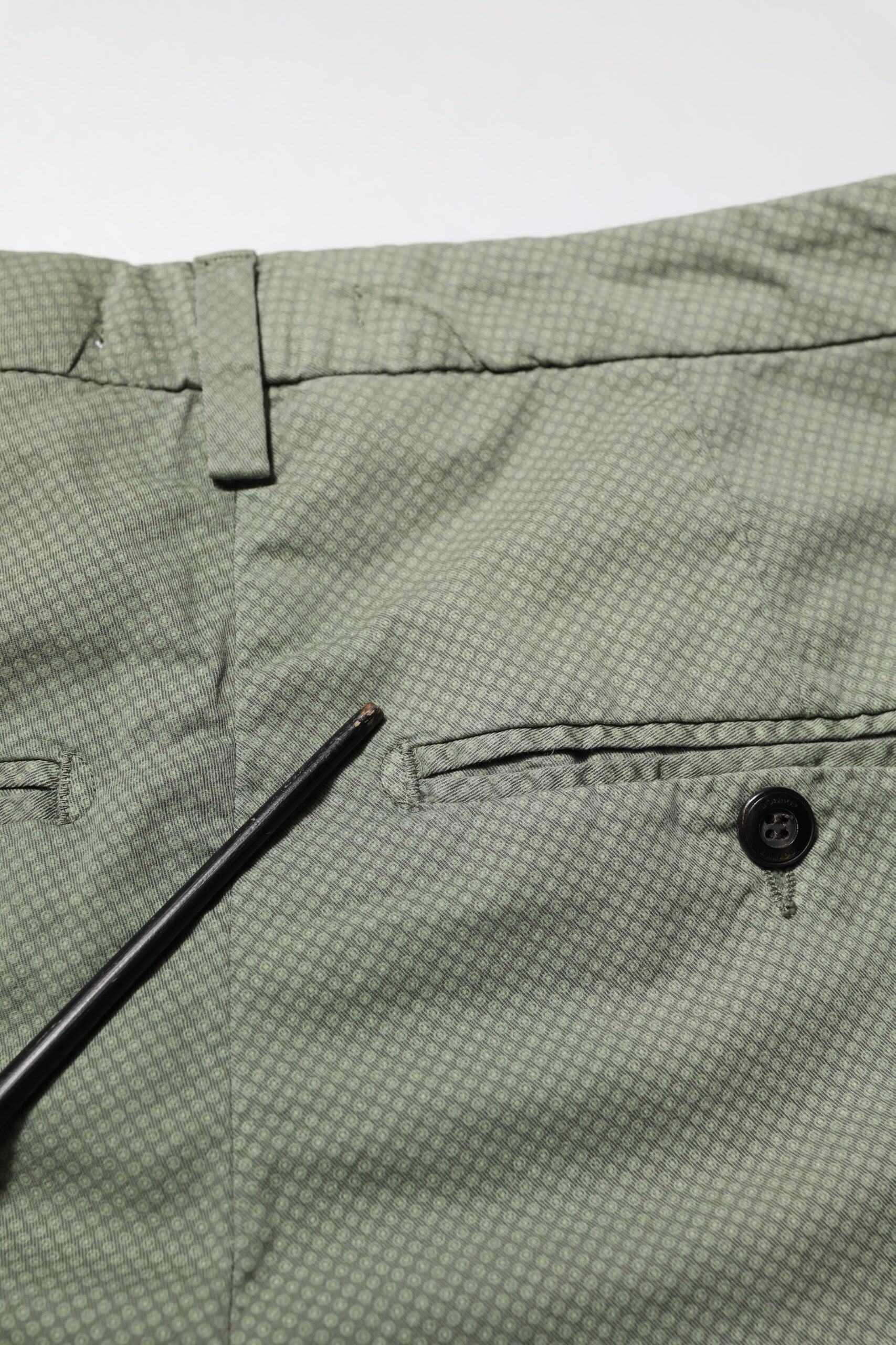 Dondup Green Mid Waist Skinny Fit Casual Pants | Regal Royce