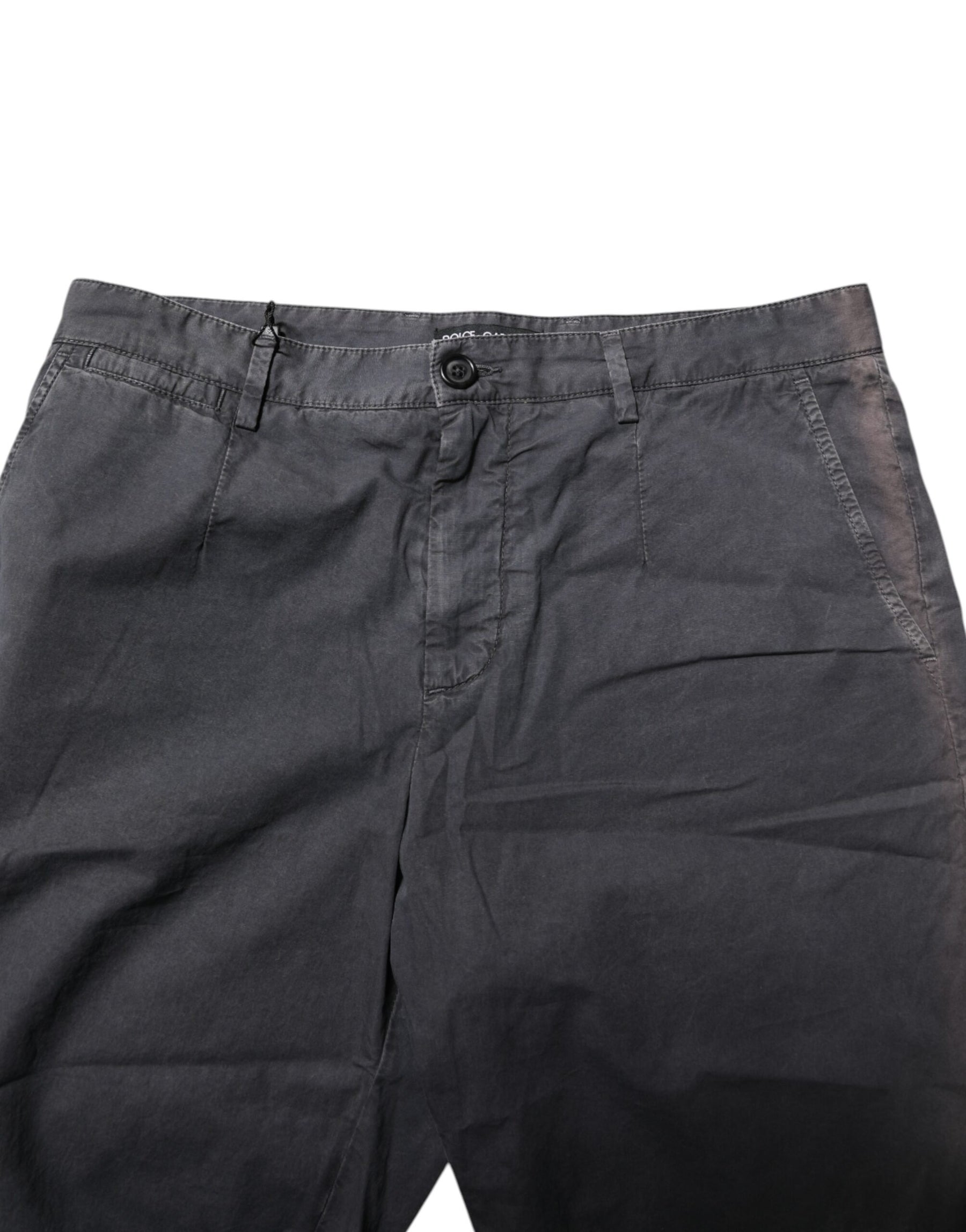 Dolce & Gabbana Dark Gray Cotton Stretch Denim Bermuda Shorts | Regal Royce