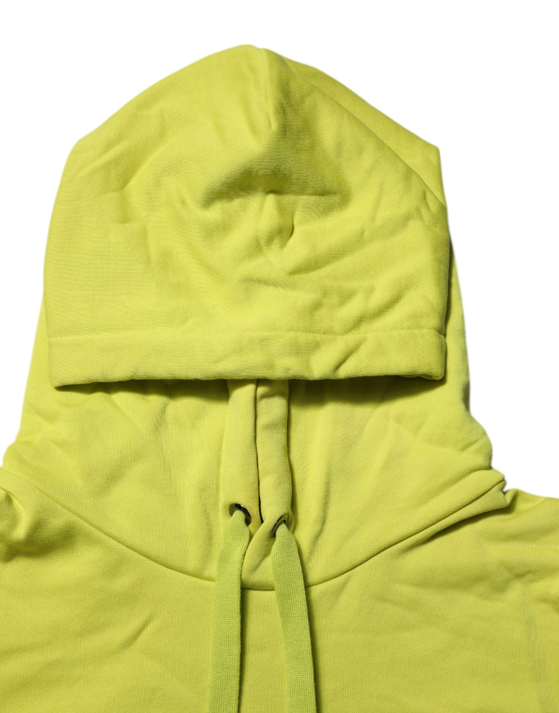 Dolce & Gabbana Green Cotton Hooded Logo Sweatshirt Sweater | Regal Royce