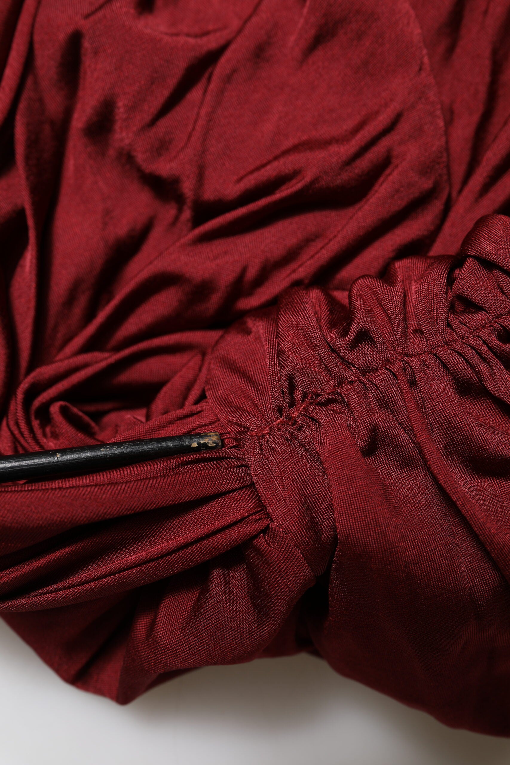 Dolce & Gabbana Red Viscose Fitted One Shoulder Midi Dress | Regal Royce