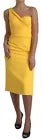 Dolce & Gabbana Yellow One Shoulder Side Slit Sheath Dress | Regal Royce