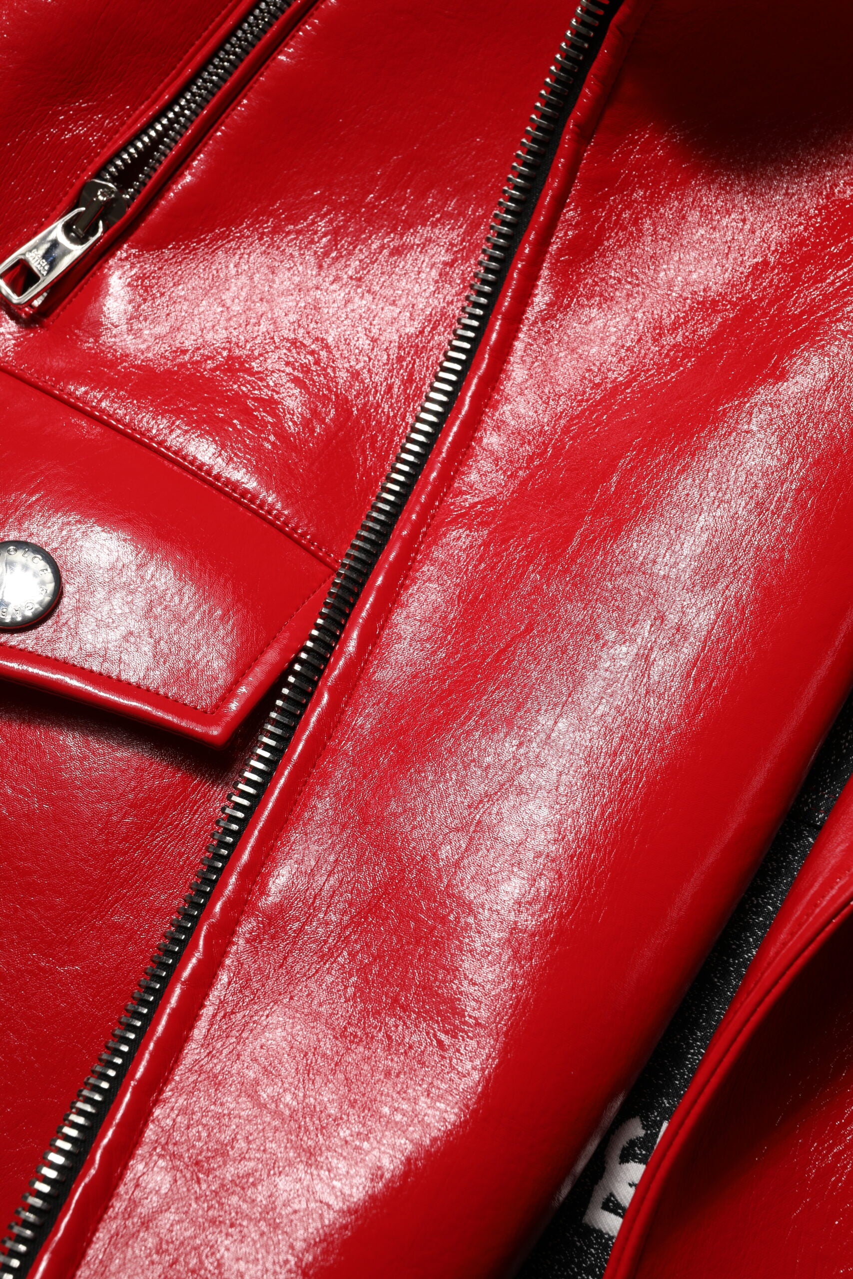 Dolce & Gabbana Red Lambskin Full Zipper Jacket | Regal Royce