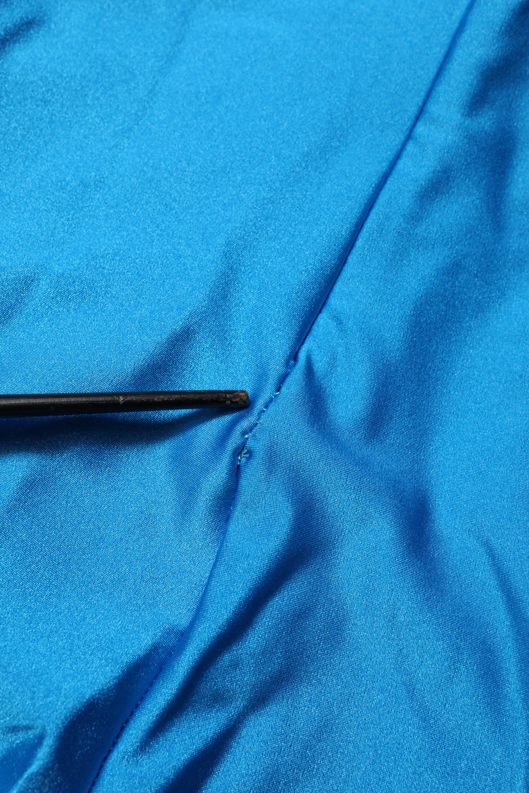 Dolce & Gabbana Blue Nylon Turtleneck Bodycon Jumpsuit Dress | Regal Royce