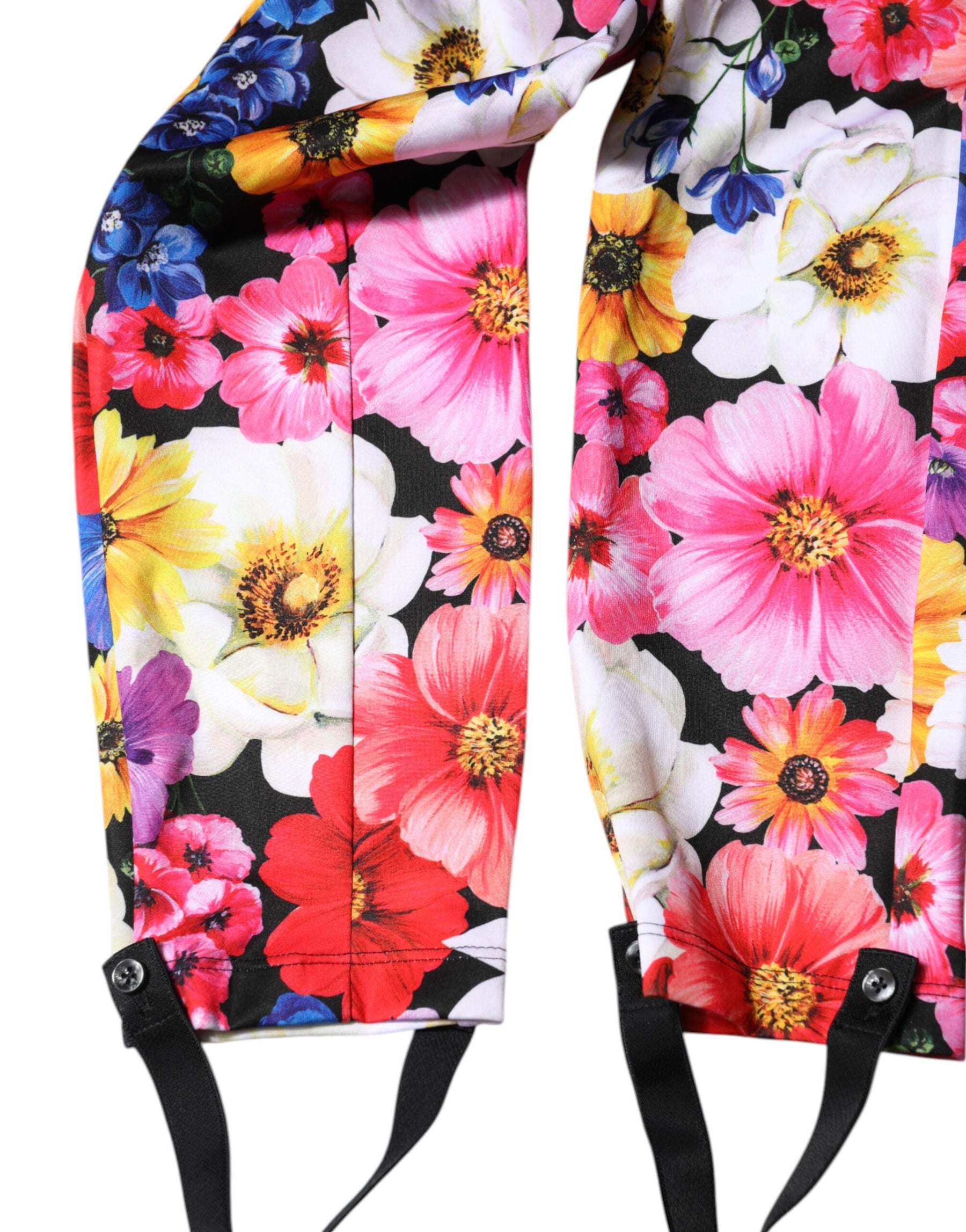 Dolce & Gabbana Multicolor Floral High Waist Leggings Pants | Regal Royce