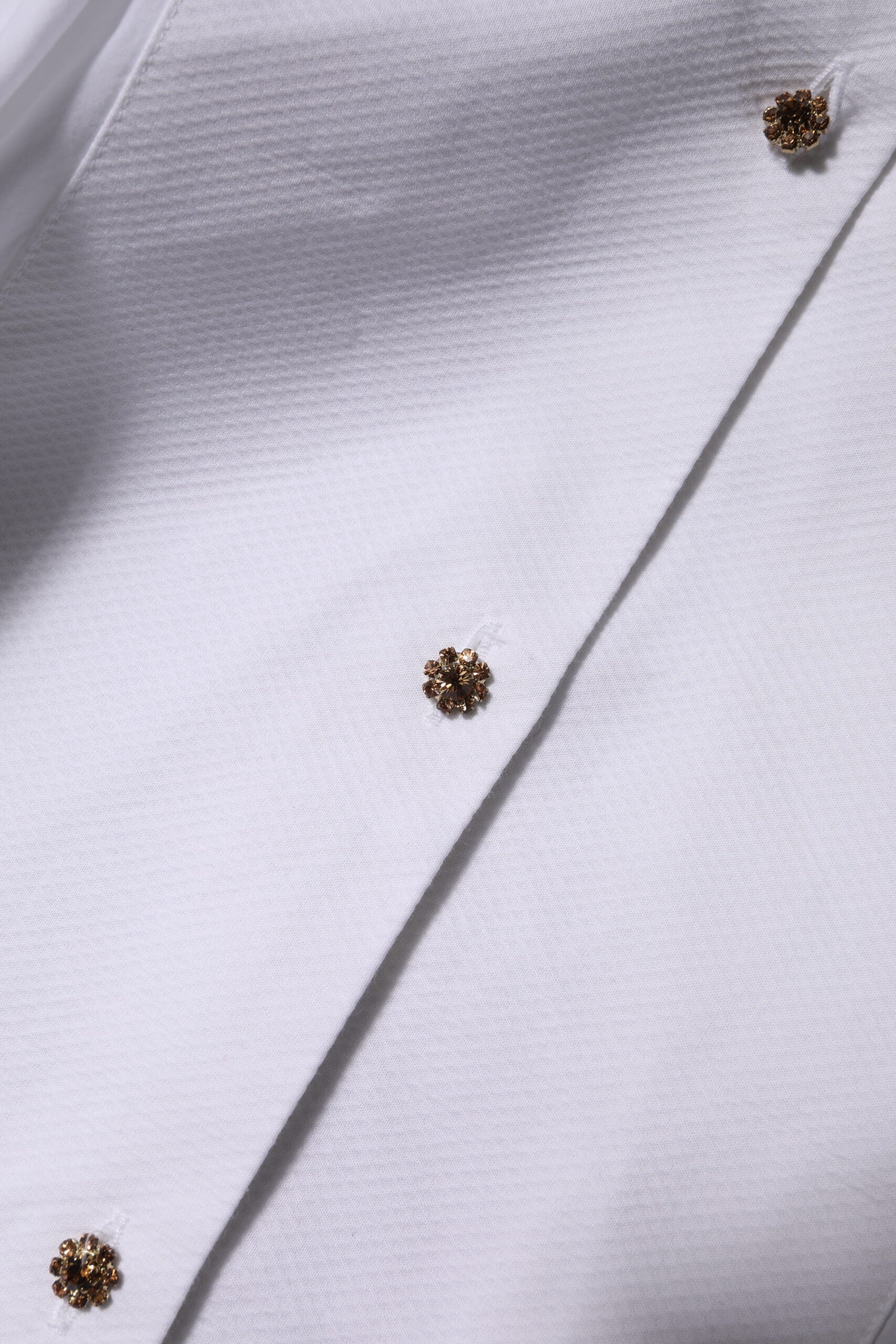 Dolce & Gabbana White Cotton Long Sleeves Formal Top Shirt | Regal Royce