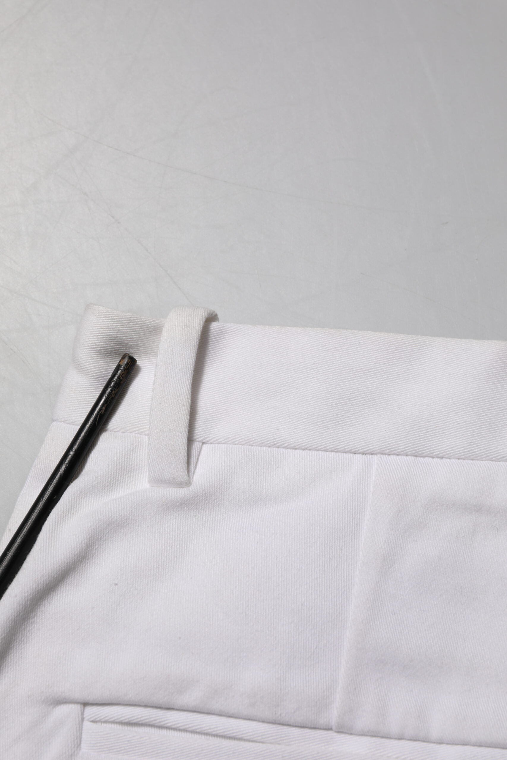 Dolce & Gabbana White Cotton Mid Waist Women Bermuda Shorts | Regal Royce