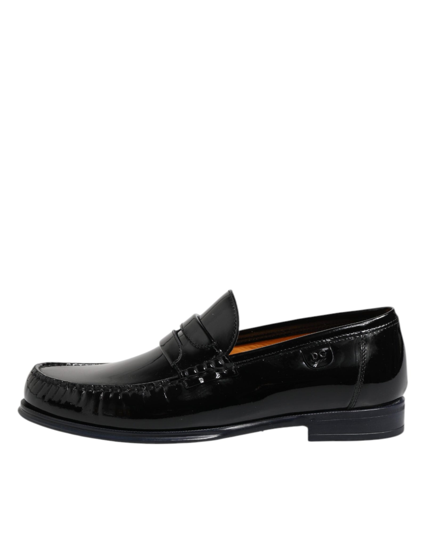 Dolce & Gabbana Black Leather Slip On Loafers Dress Shoes | Regal Royce