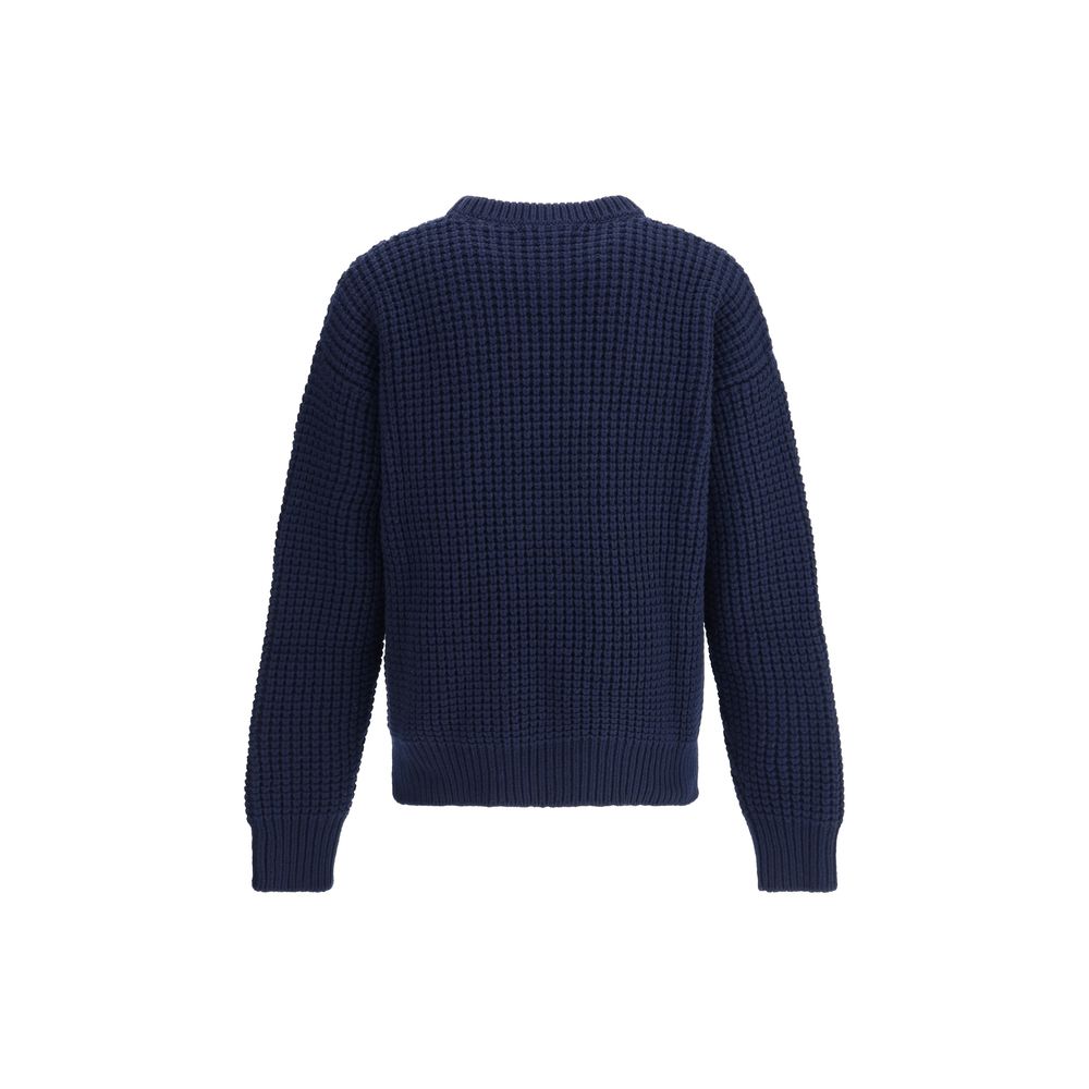 Jil Sander Blue Fleece Wool Sweatshirt | Regal Royce
