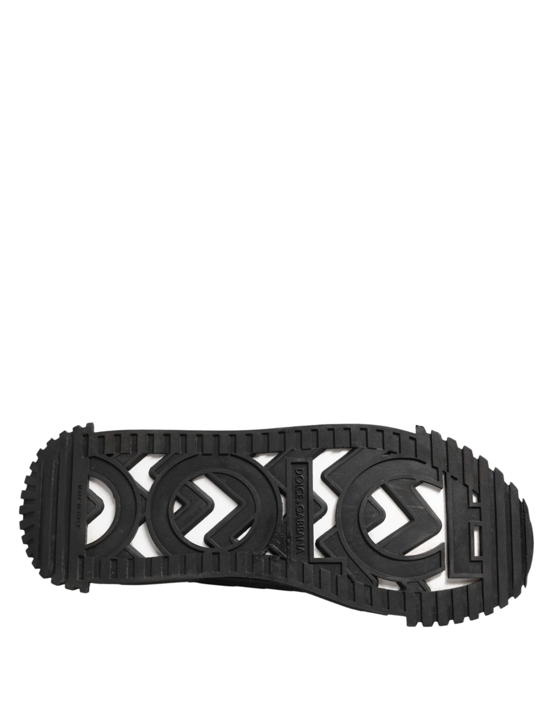 Dolce & Gabbana Black Logo Lace Up Low Top NS1 Sneakers Shoes | Regal Royce