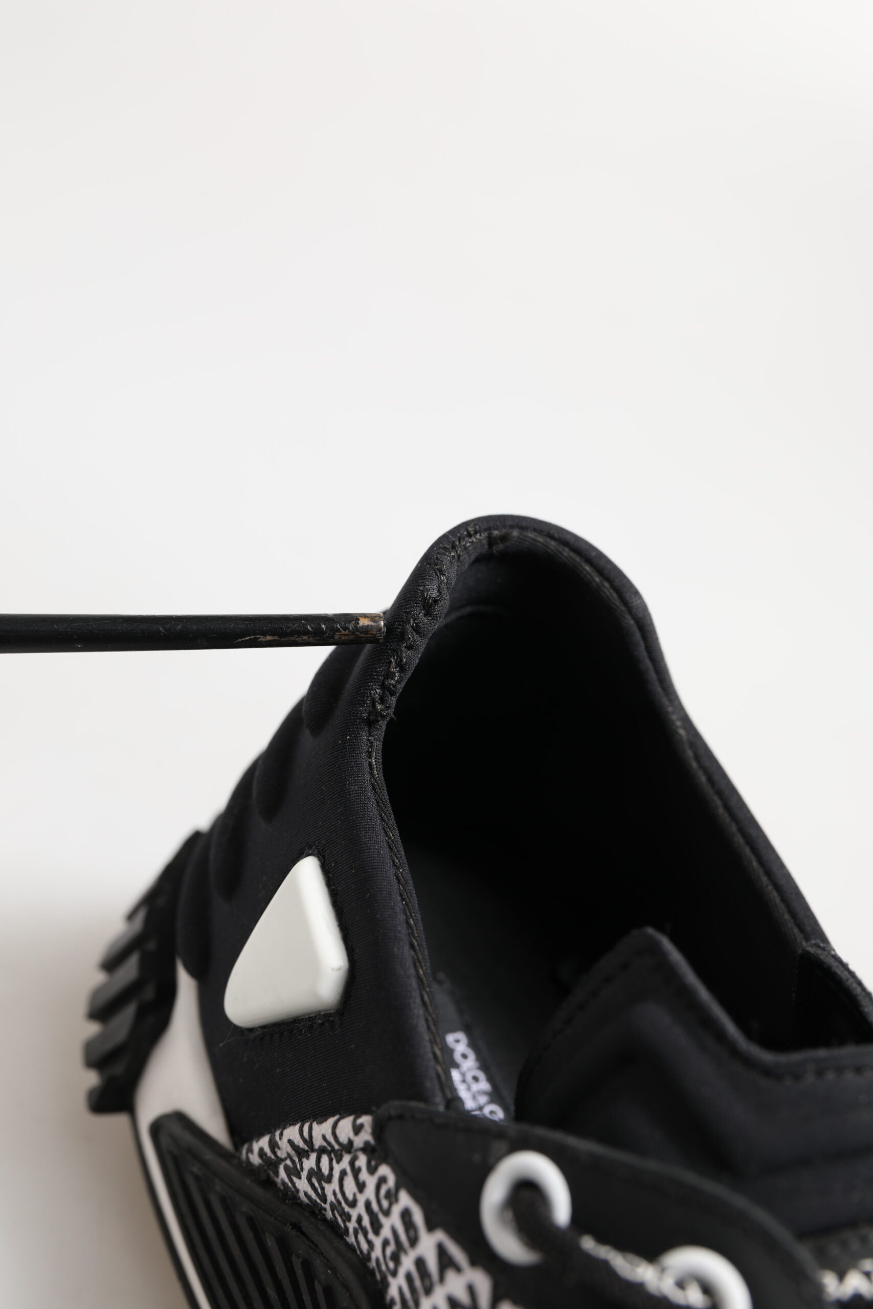 Dolce & Gabbana Black Logo Lace Up Low Top NS1 Sneakers Shoes | Regal Royce