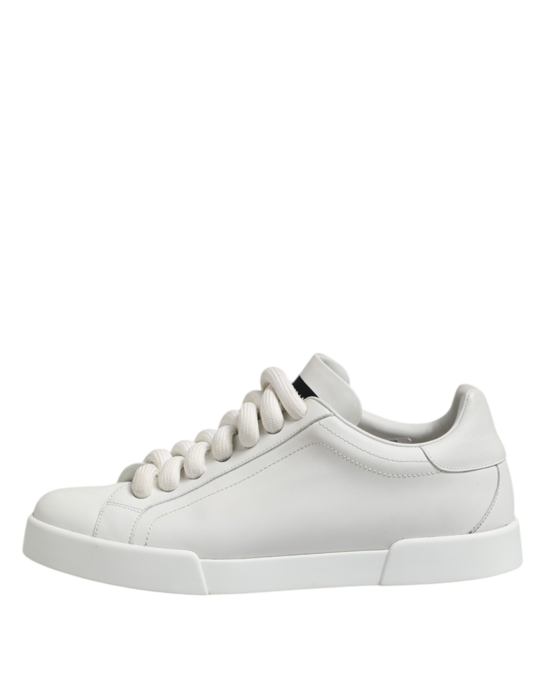 Dolce & Gabbana White Logo Lace Up Low Top Men Sneakers Shoes | Regal Royce