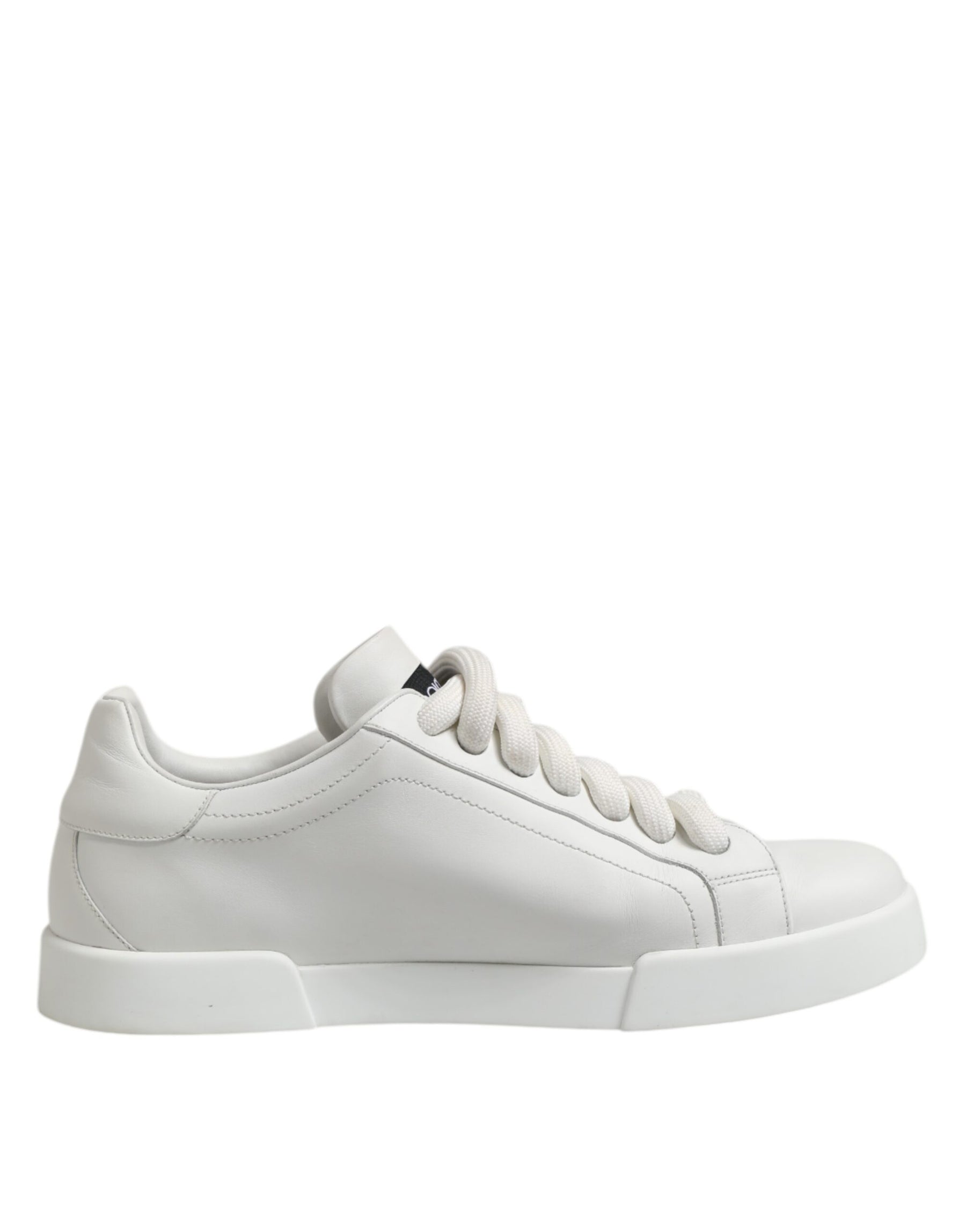 Dolce & Gabbana White Logo Lace Up Low Top Men Sneakers Shoes | Regal Royce