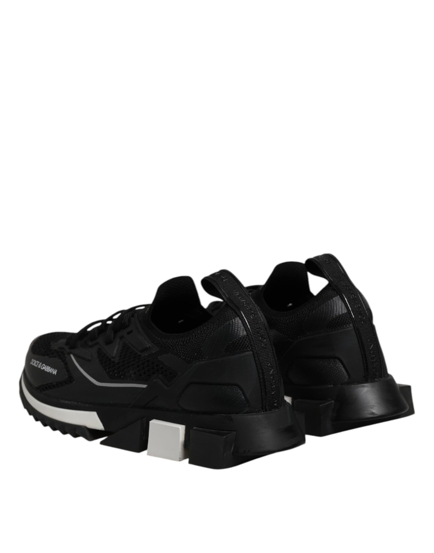 Dolce & Gabbana Black SORRENTO Sport Stretch Sneakers Shoes | Regal Royce