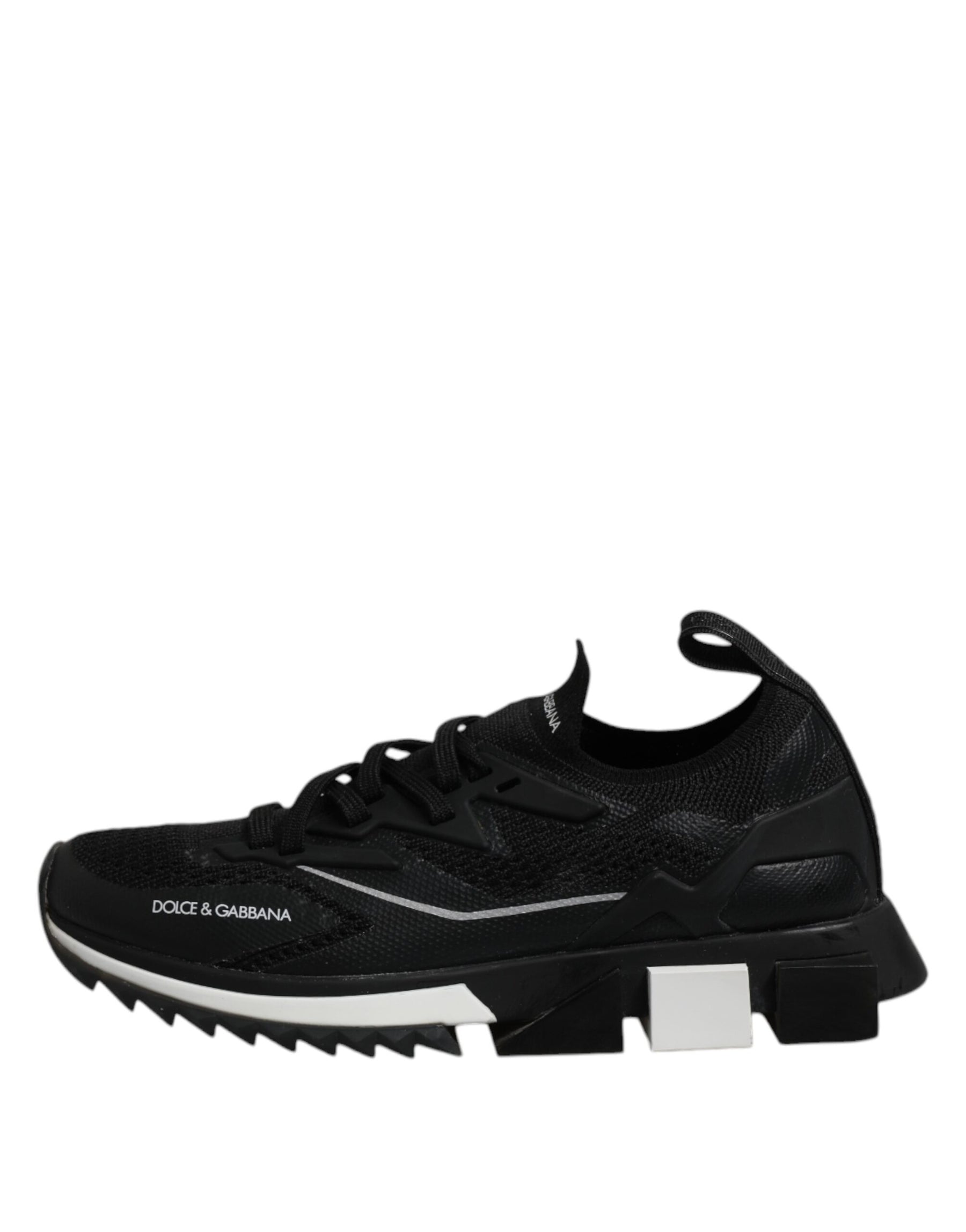 Dolce & Gabbana Black SORRENTO Sport Stretch Sneakers Shoes | Regal Royce