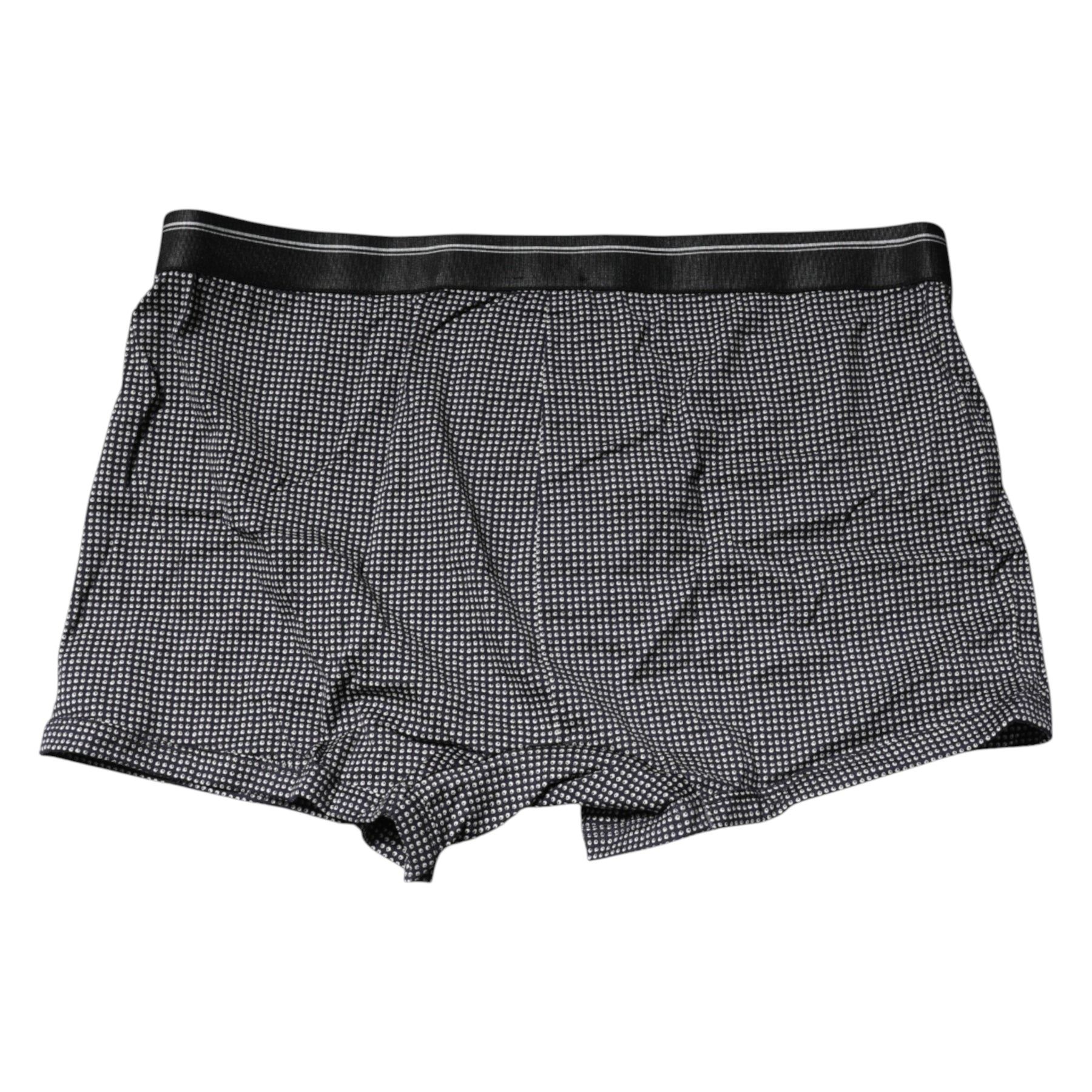 Dolce & Gabbana Gray Printed Cotton Boxer Short Underwear | Regal Royce