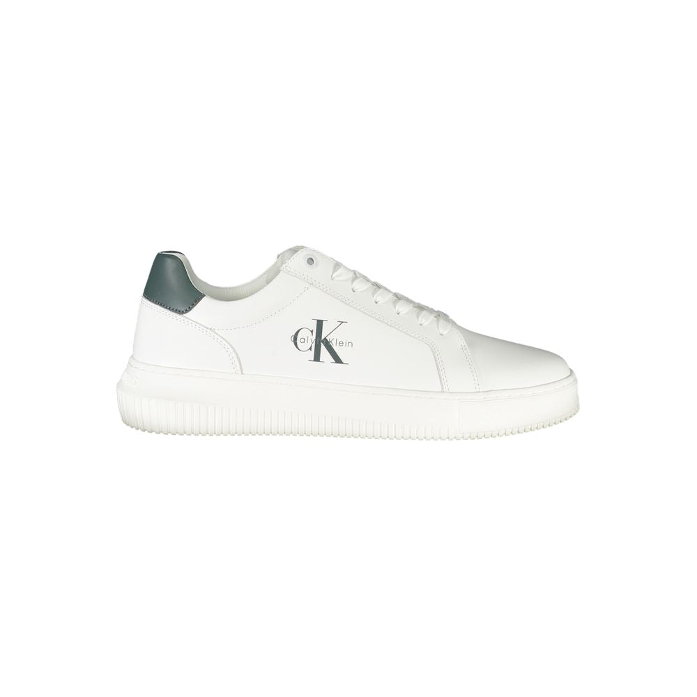 Calvin Klein Bianco Polyurethane Men Sneaker | Regal Royce